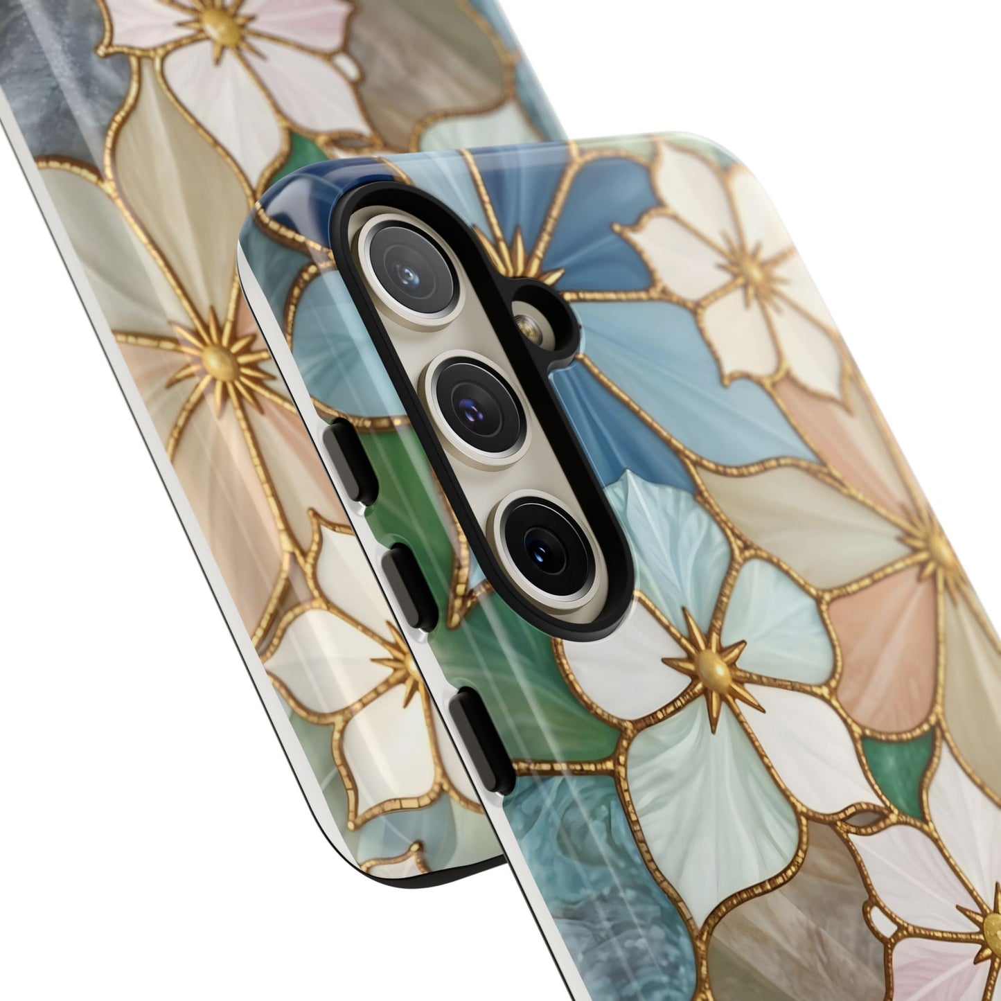 Floral Symphony: Stained Glass Elegance