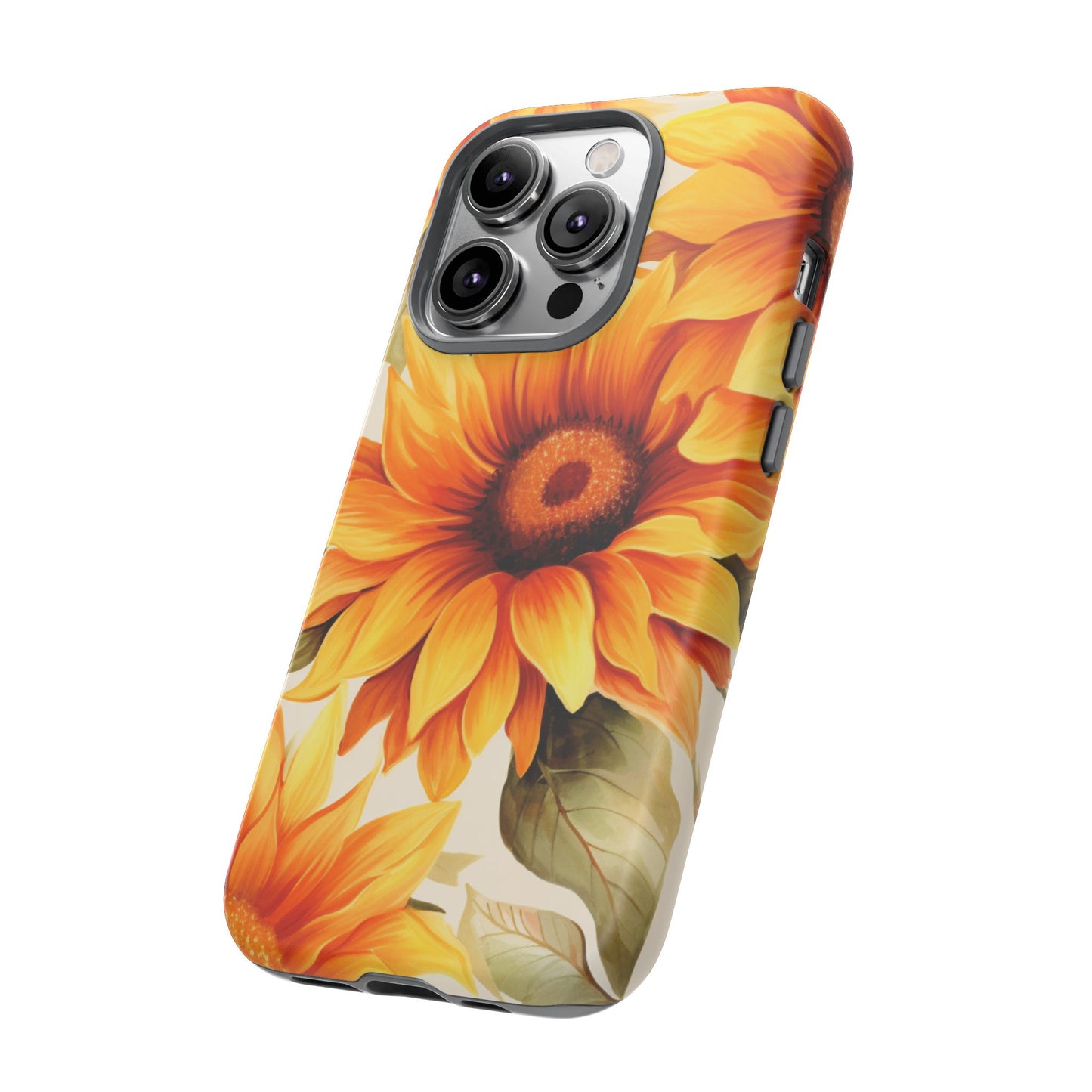 Golden Sunflower Glow Mobile Case – Radiant & Elegant