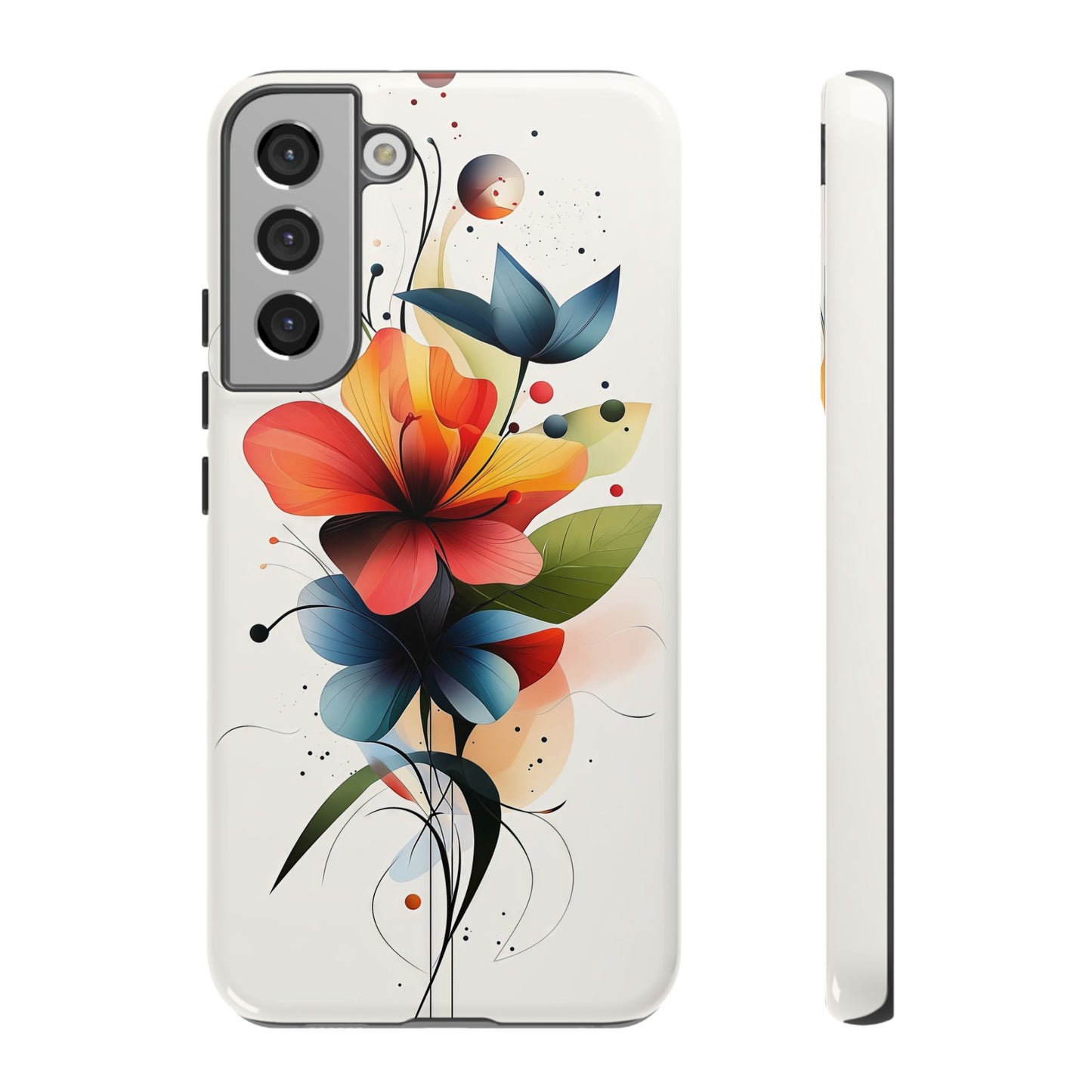 Vibrant Bloom – Modern Floral Art Phone Case for iPhone, Pixel & Samsung
