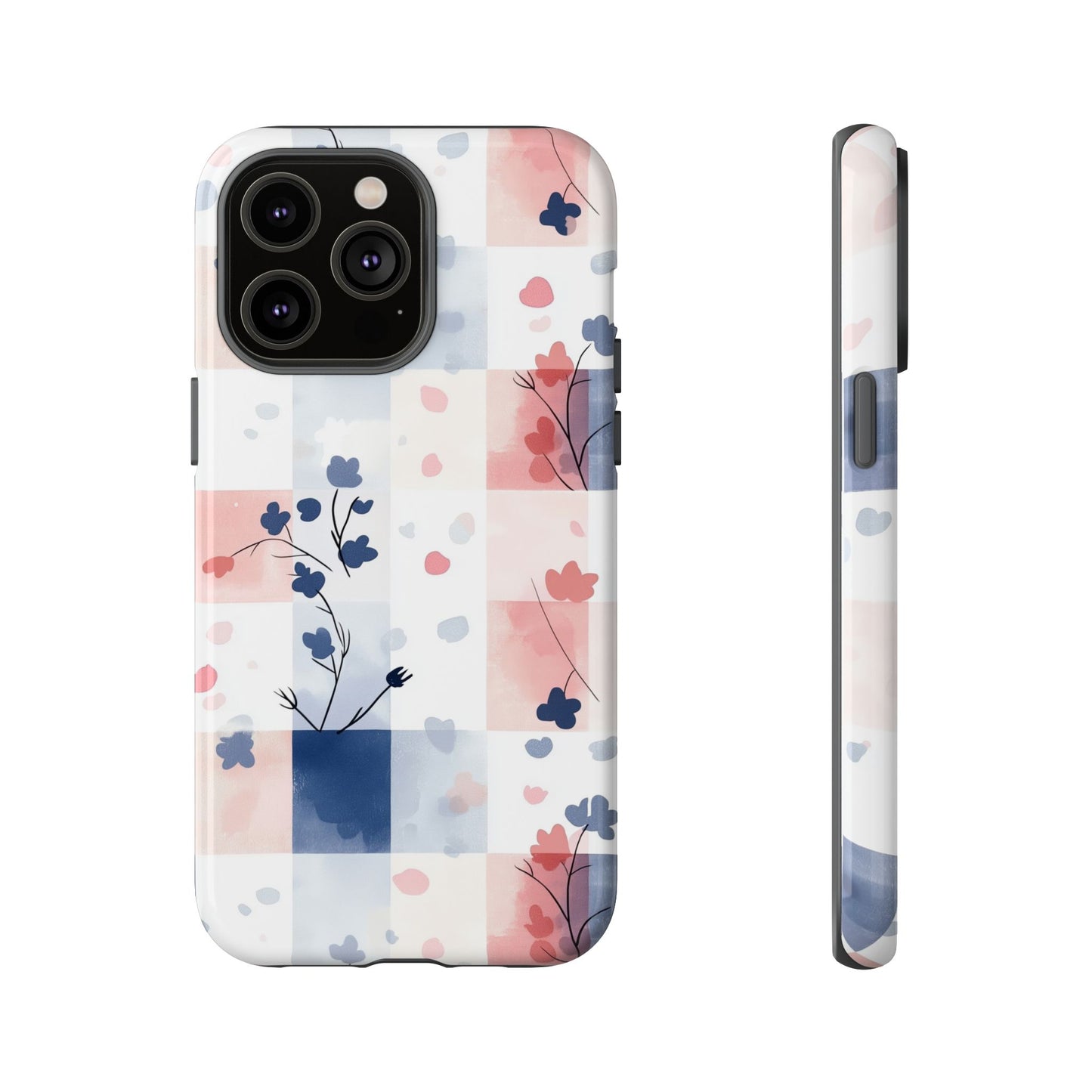 Kawaii Gingham Pastel Phone Case for iPhone, Samsung, Google Pixel