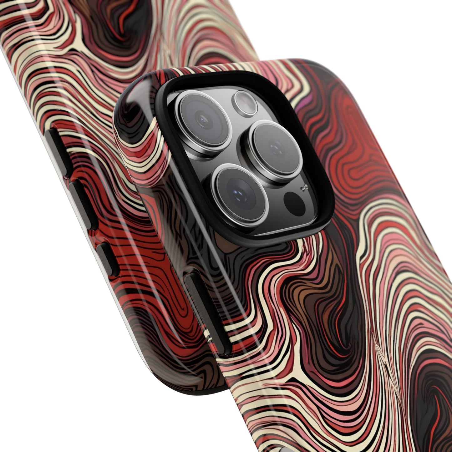 Abstract wavy illusion with swirling lines | Pattern Design