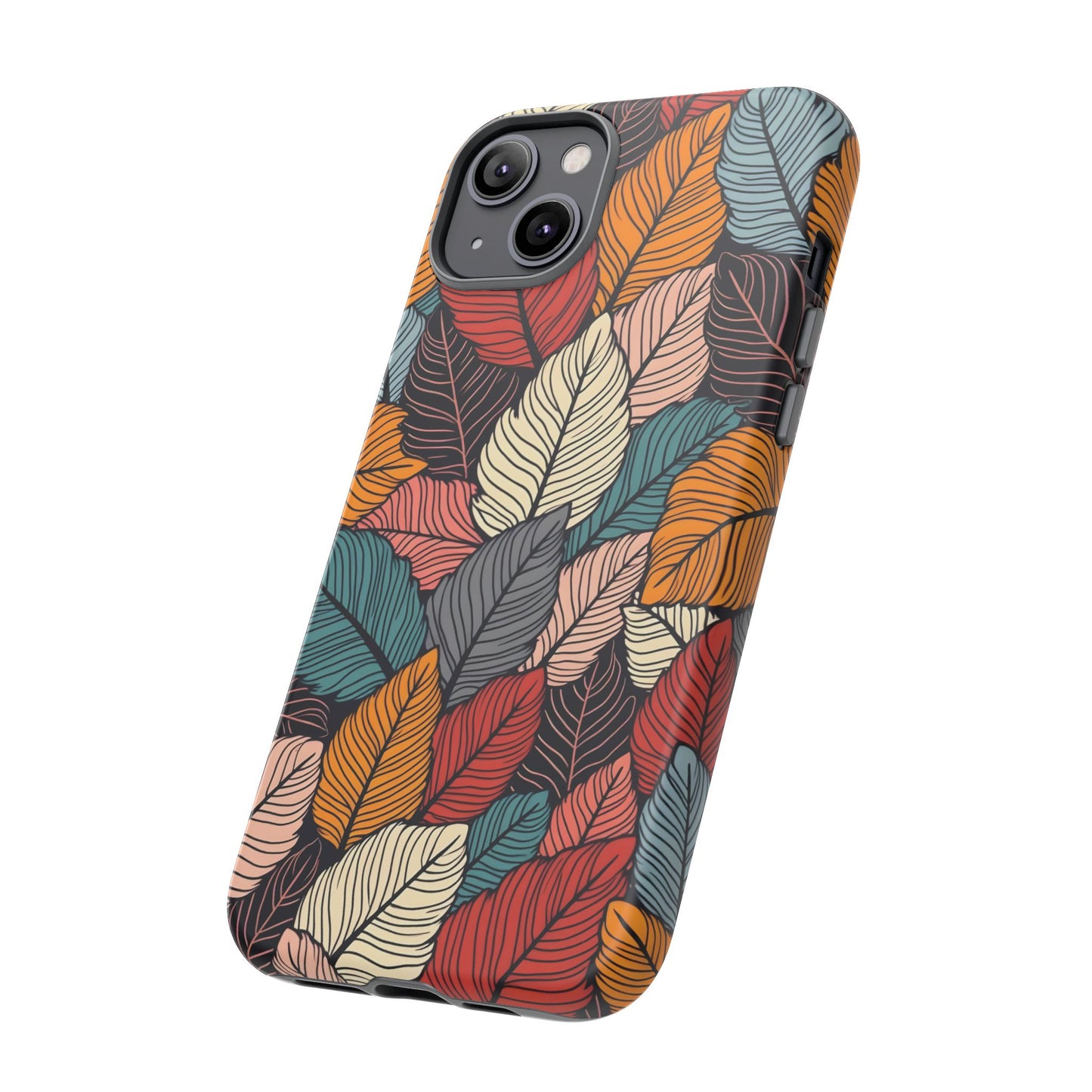 Colorful Abstract Leaves Pattern Design