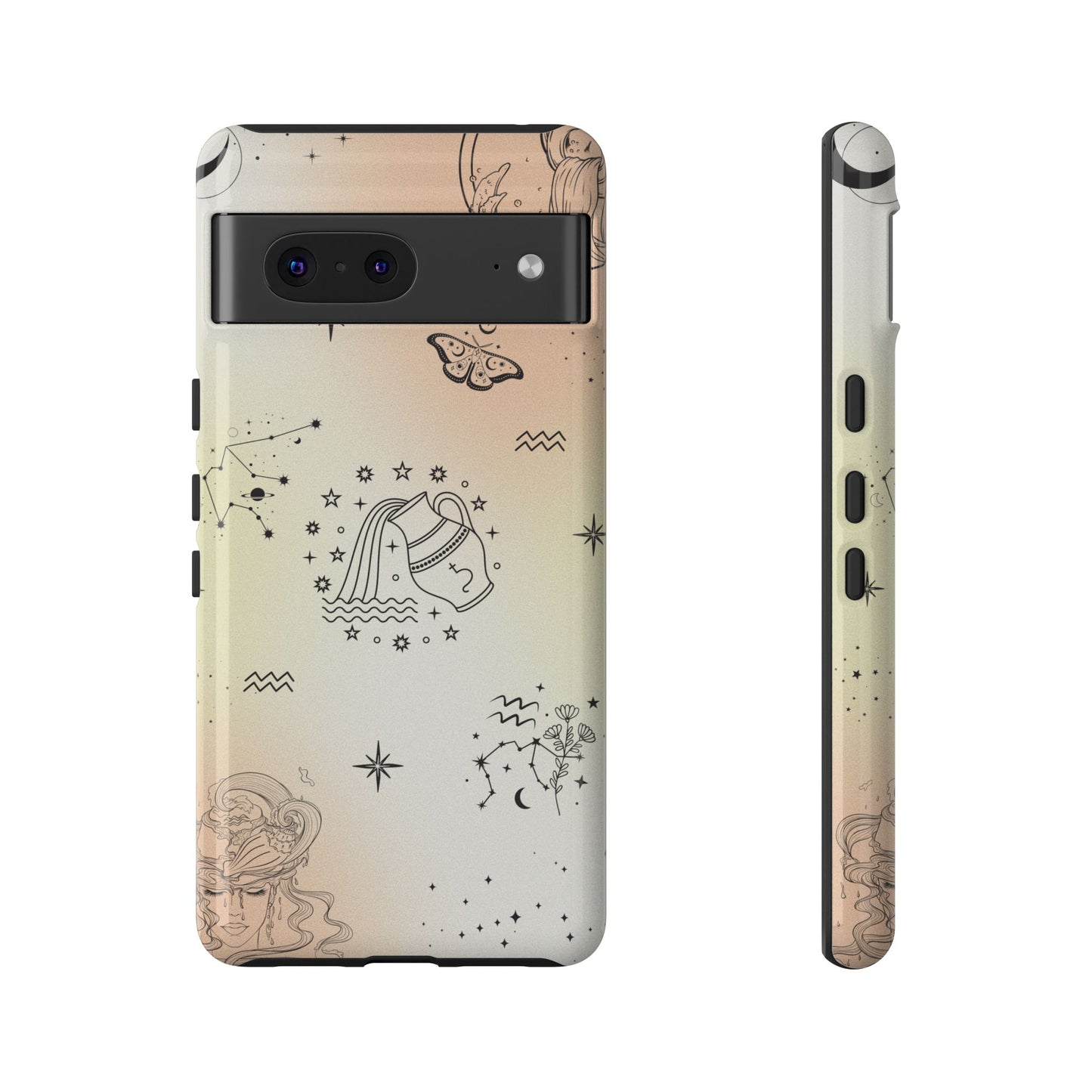 Aquarius Zodiac Sign Phone Case β Futuristic & Unique Design for iPhone, Samsung & Google Pixel