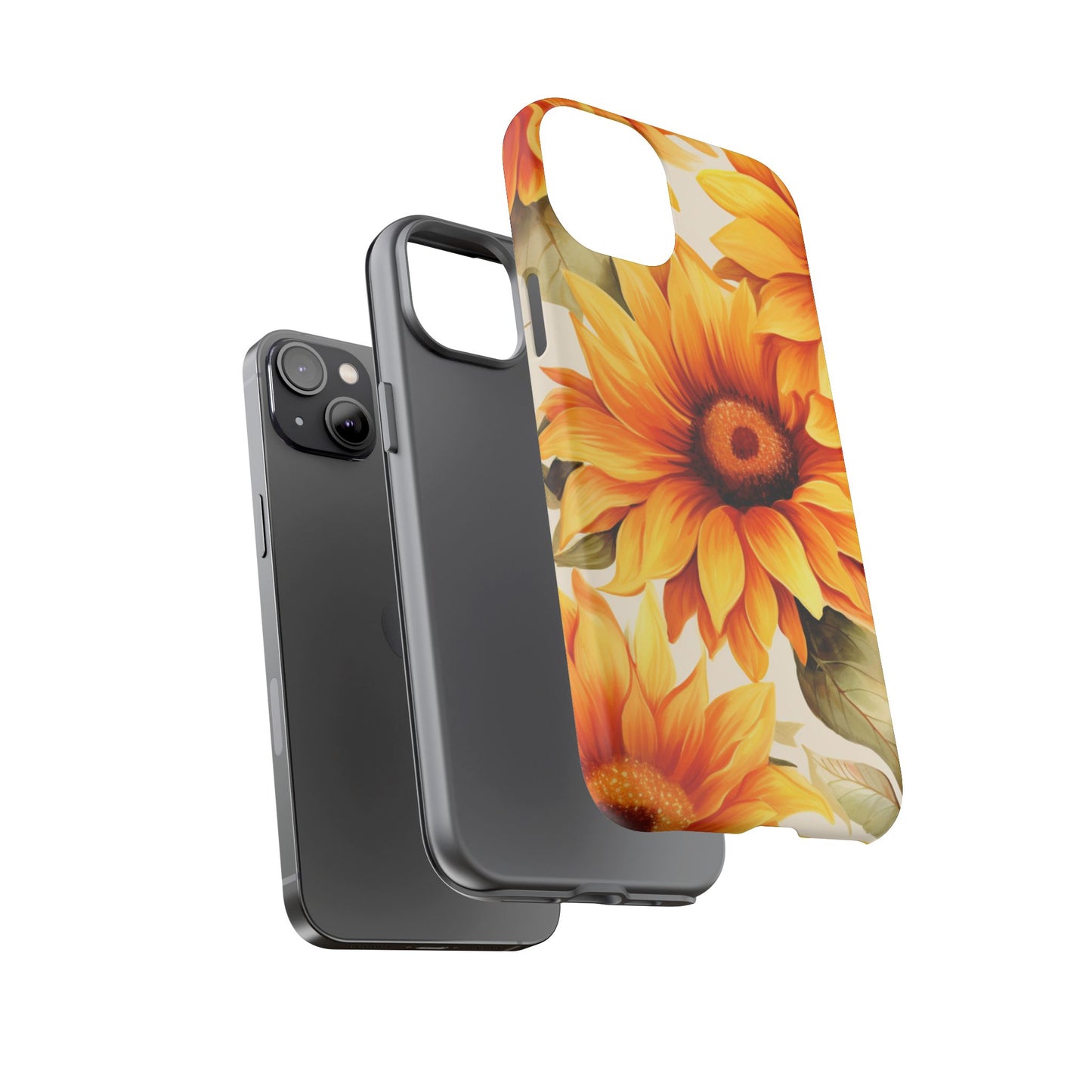 Golden Sunflower Glow Mobile Case – Radiant & Elegant