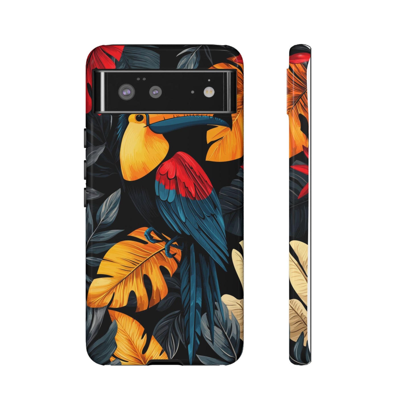 Exotic Toucan Feathers Phone Case – Nature’s Elegance for iPhone, Pixel & Samsung