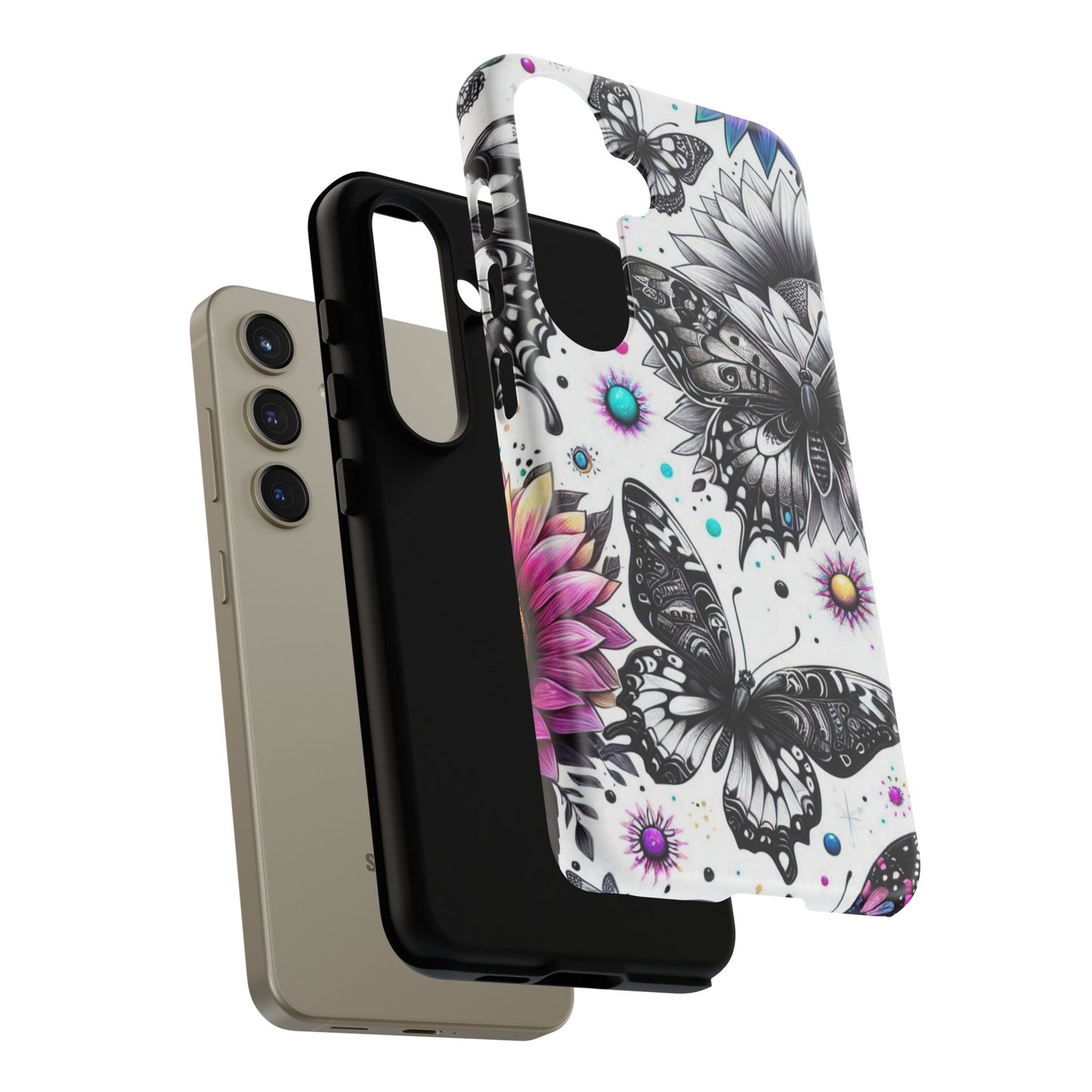 Celestial Flight – Cosmic Butterflies & Floral Magic Mobile Cover