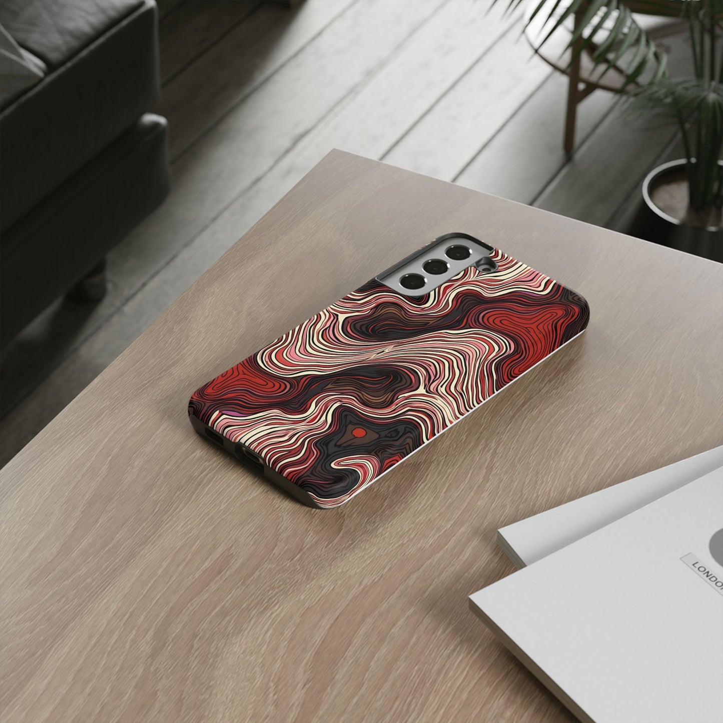 Abstract wavy illusion with swirling lines | Pattern Design