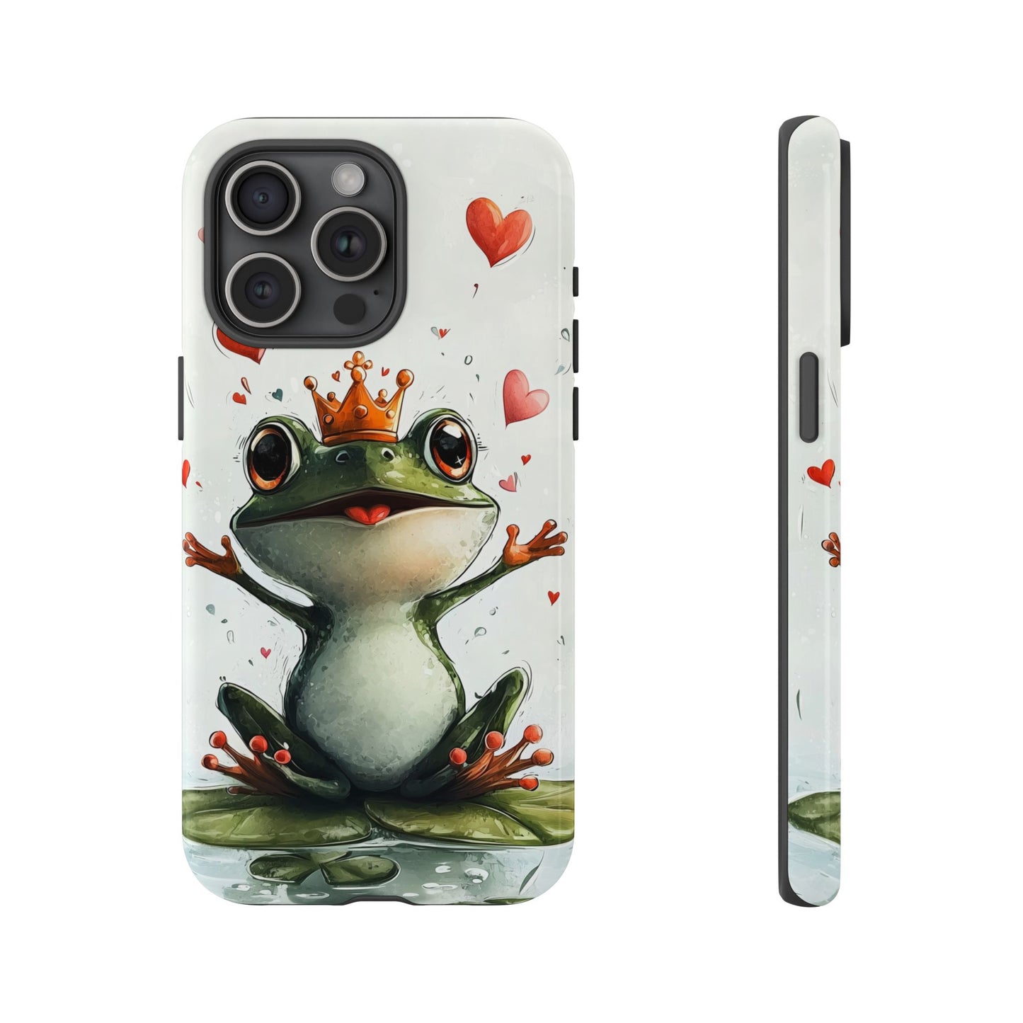 Happy Frog King Phone Case β Cute Anime Aesthetic for iPhone, Google Pixel & Samsung