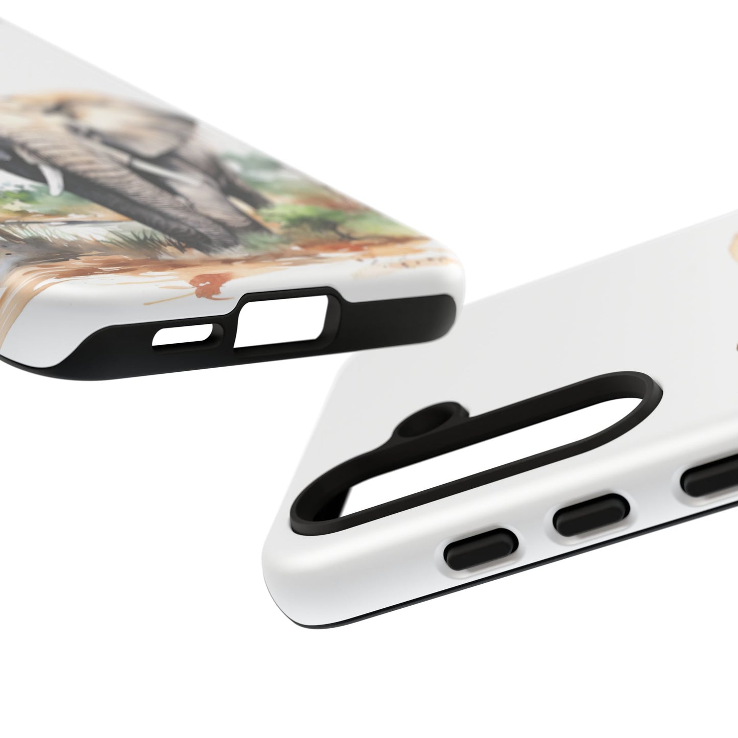 Safari Watercolor Elephant Mobile Cover – Artistic Wildlife Design