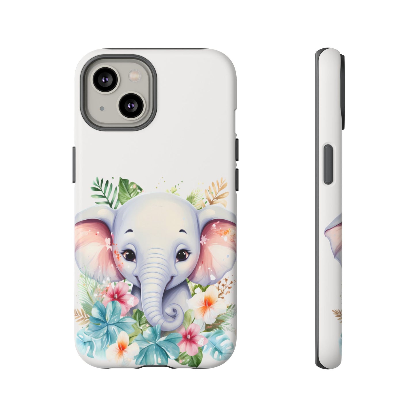 Adorable Baby Elephant Mobile Cover – Floral Fantasy Art