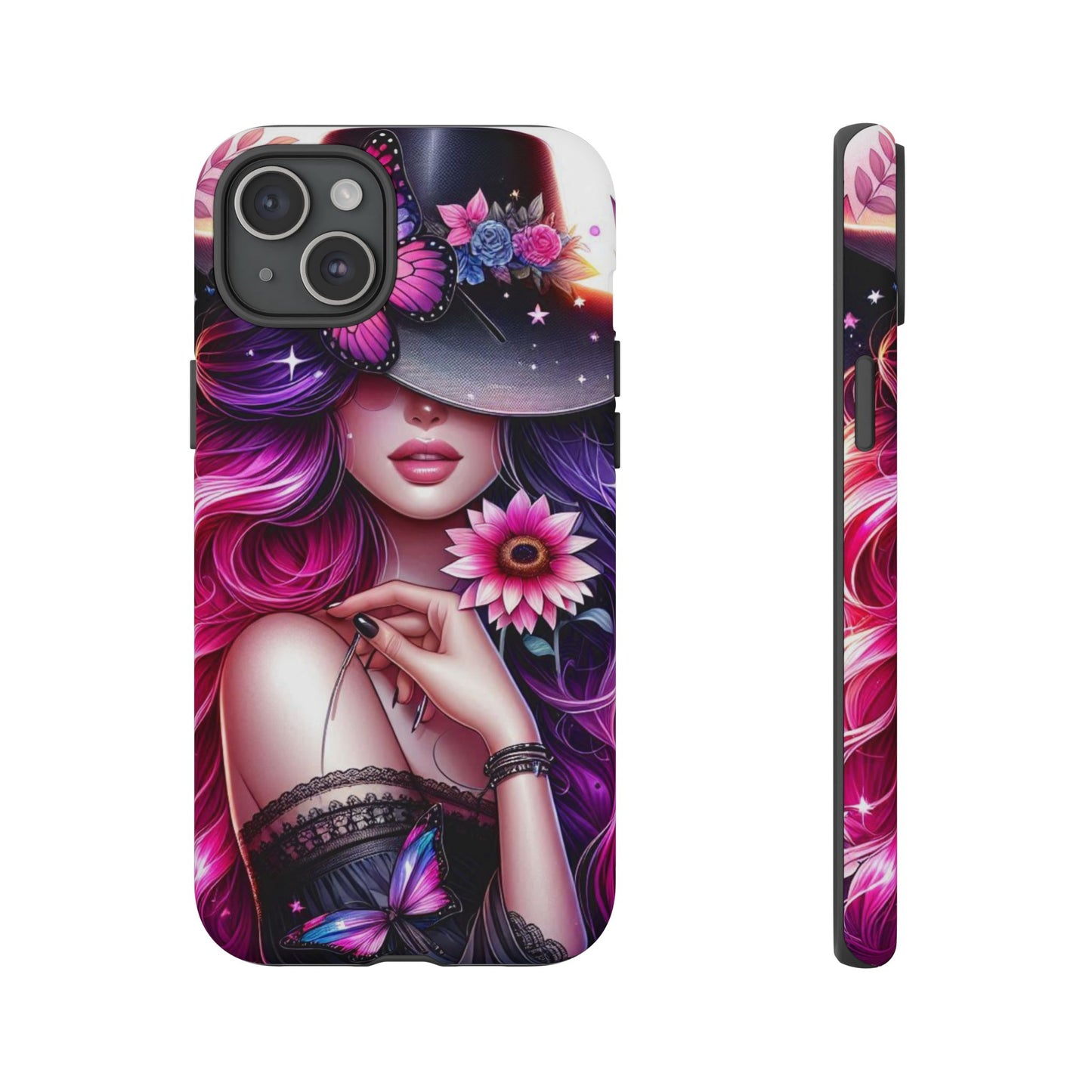 Celestial Charm – Cosmic Cowgirl & Butterfly Magic Mobile Cover