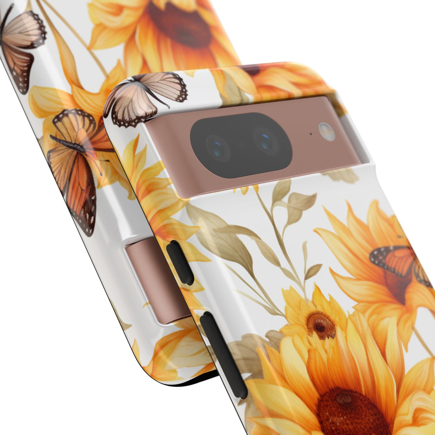 Sunflower & Butterfly Aesthetic Mobile Case – Bright & Nature-Inspired