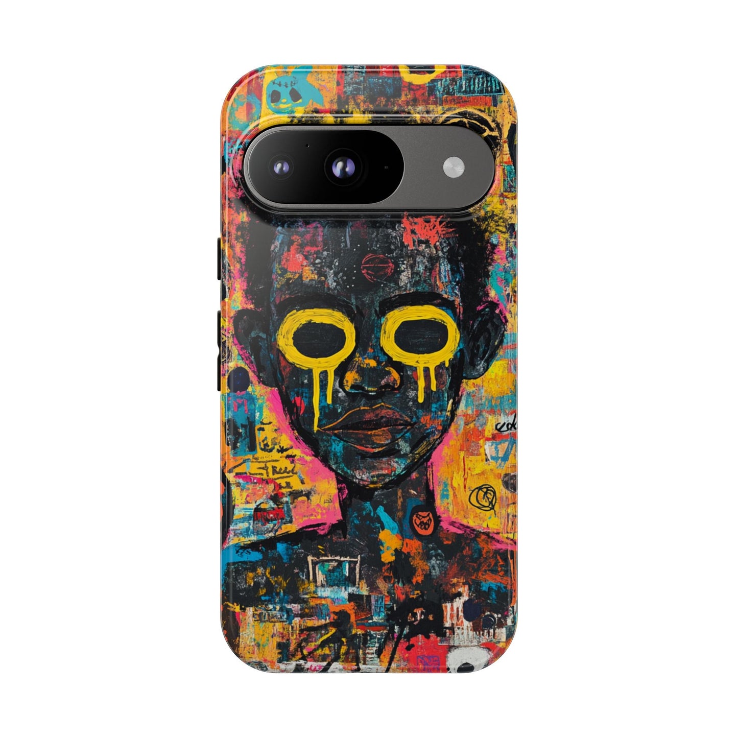 Basquiat Artwork Phone Case – Unique Graffiti Design– iPhone, Samsung & Google Pixel Cover - Artistic Painting Case, Art Lover Gift