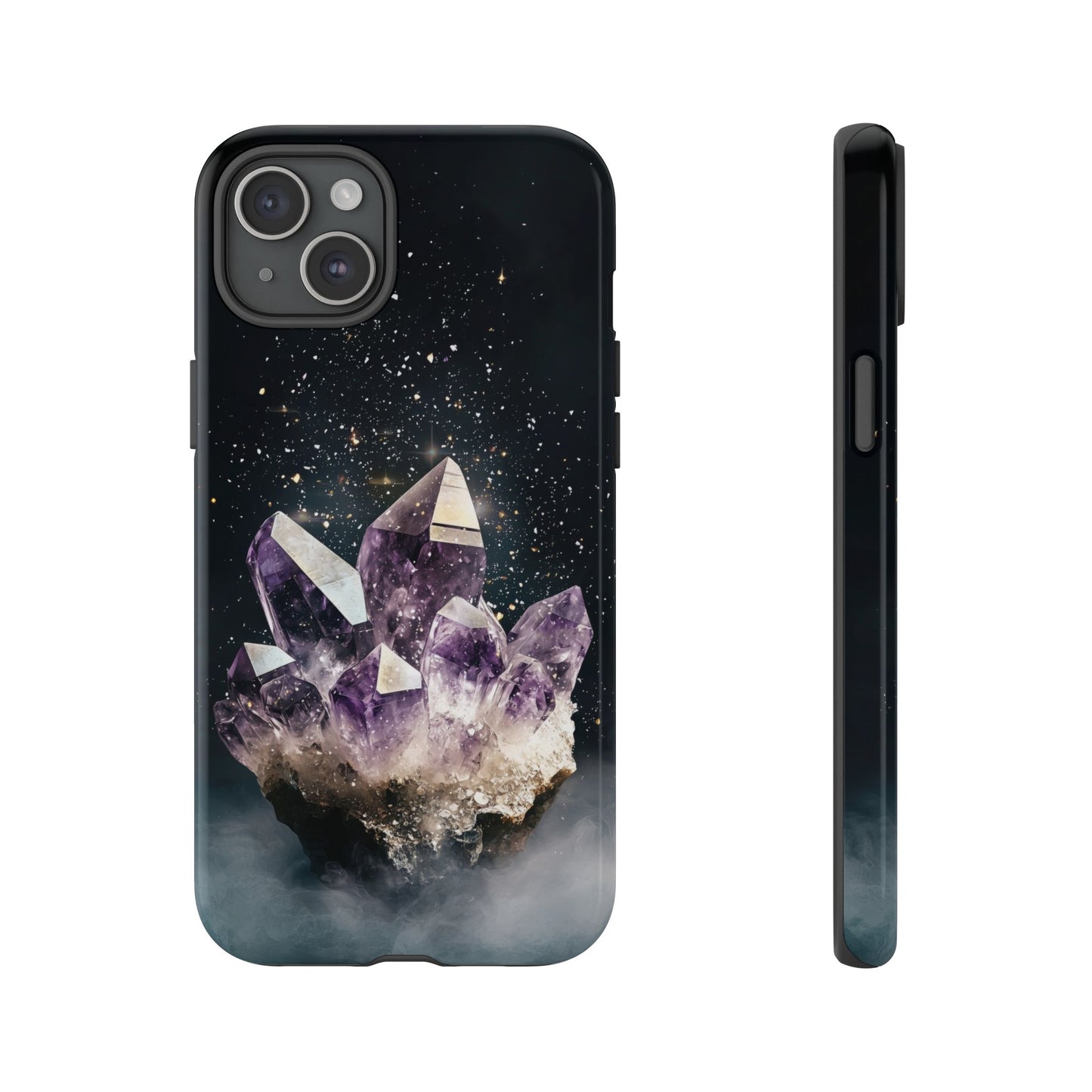 Celestial Amethyst Crystal Phone Case for iPhone, Samsung & Google Pixel