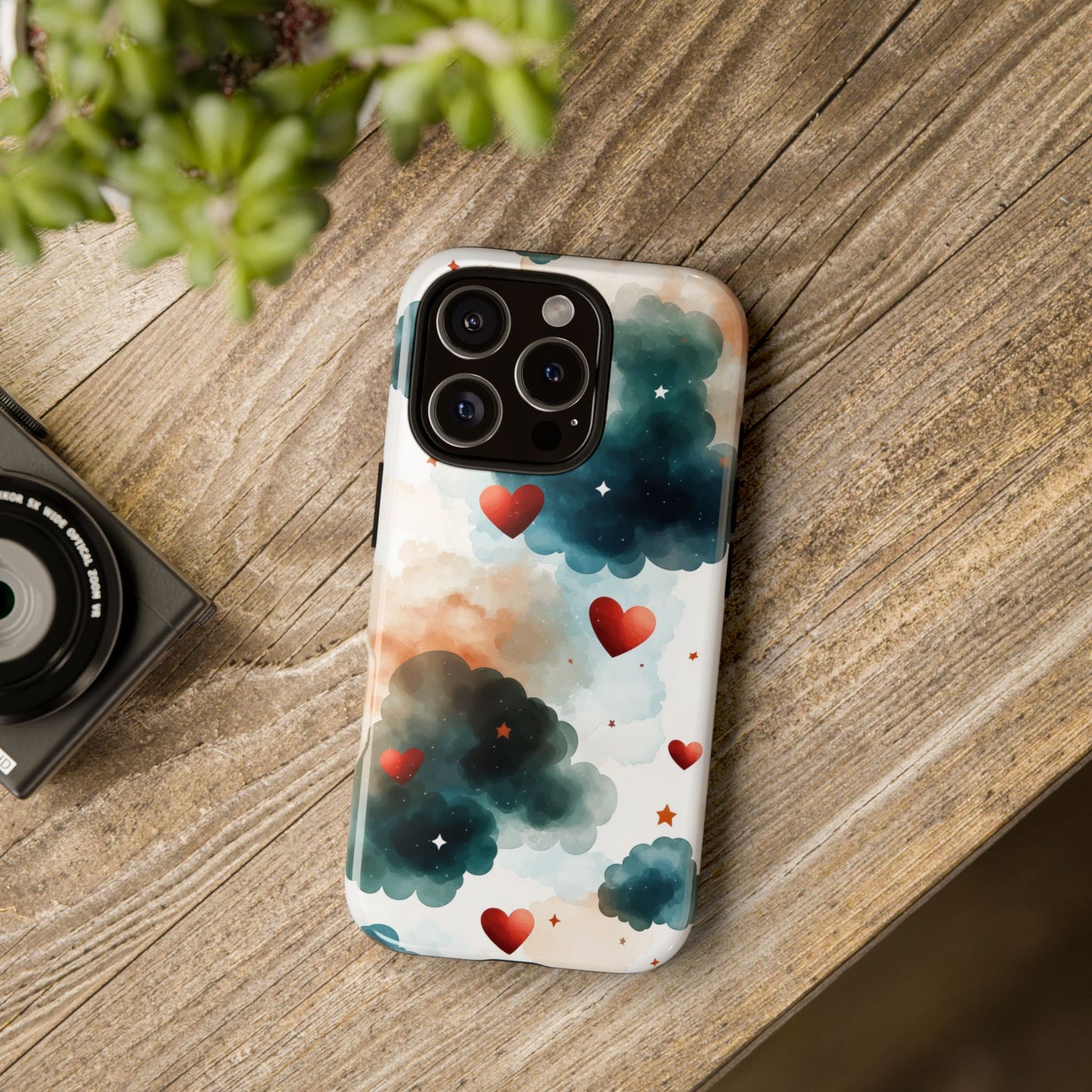 Celestial Heart Drift - Anime Aesthetic Phone Case for iPhone, Samsung, Google Pixel