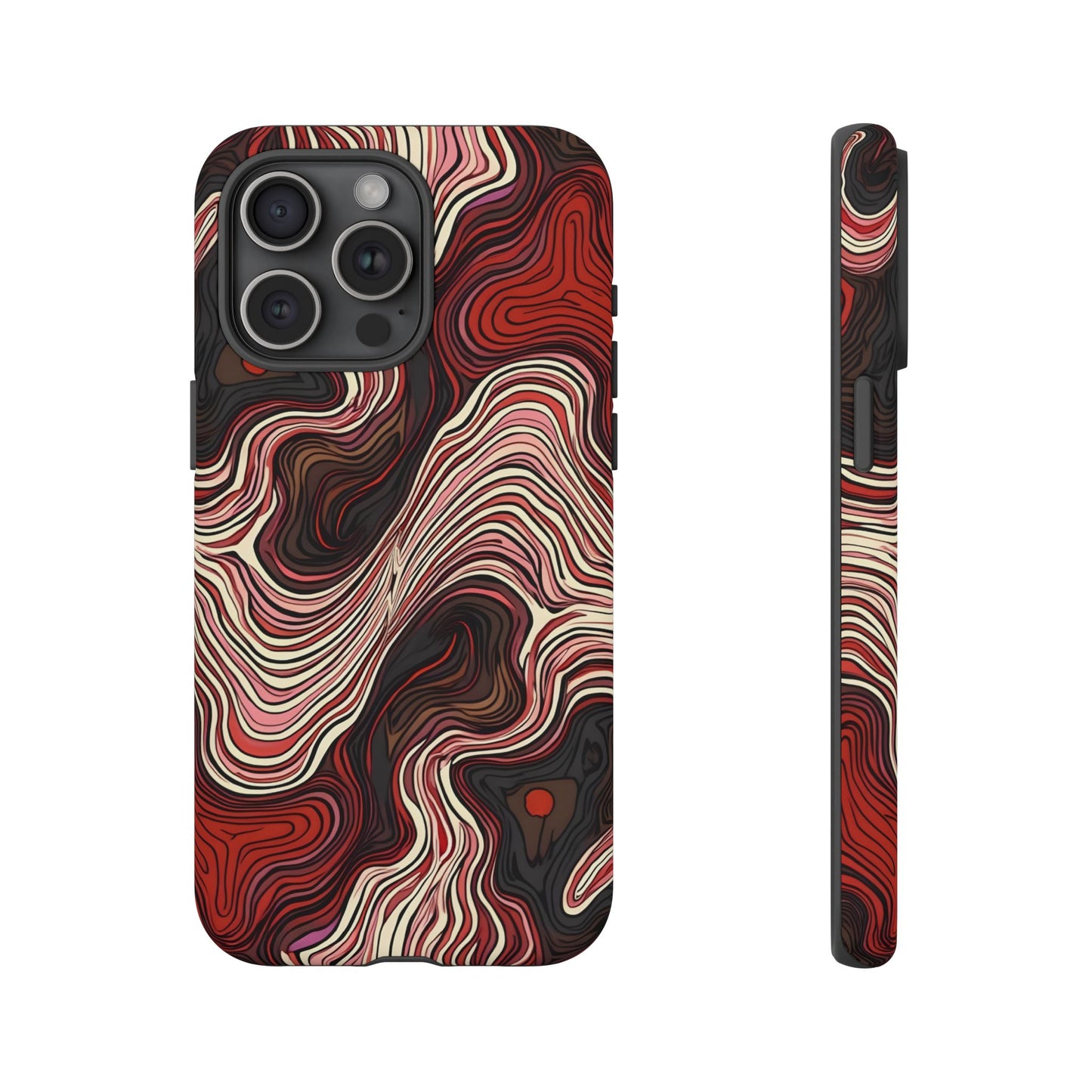Abstract wavy illusion with swirling lines | Pattern Design