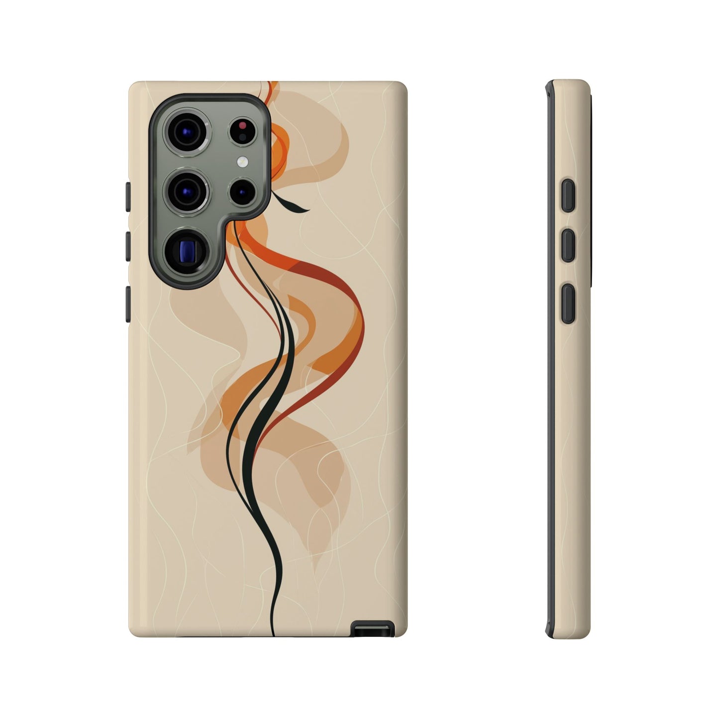 Feminine Flame: Abstract Grace Phone Case for iPhone, Samsung & Pixel