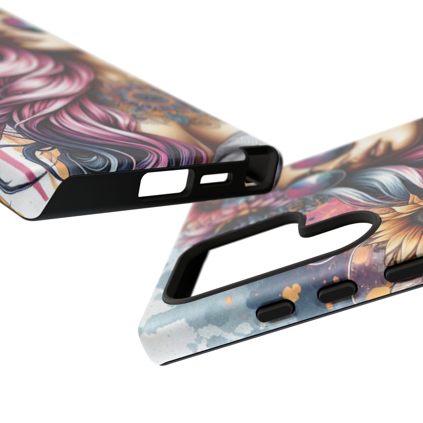 Bohemian Sunflower Queen – Retro Floral Fantasy Mobile Cover