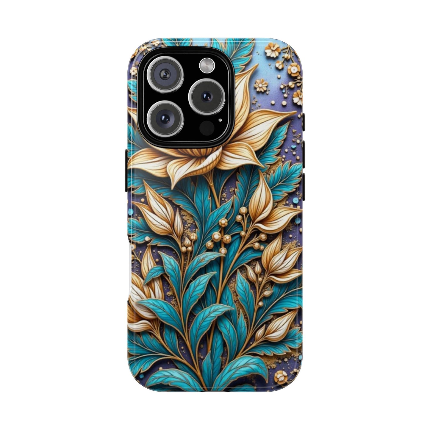 Golden Chrysanthemum: Floral Stained Glass Masterpiece