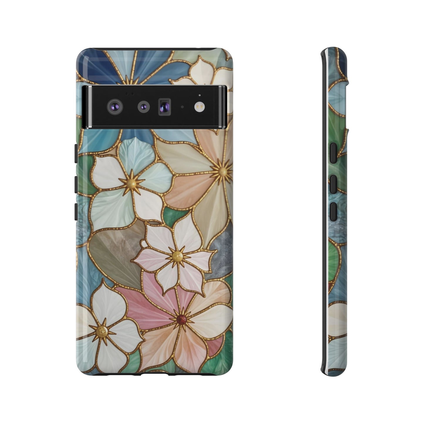 Floral Symphony: Stained Glass Elegance