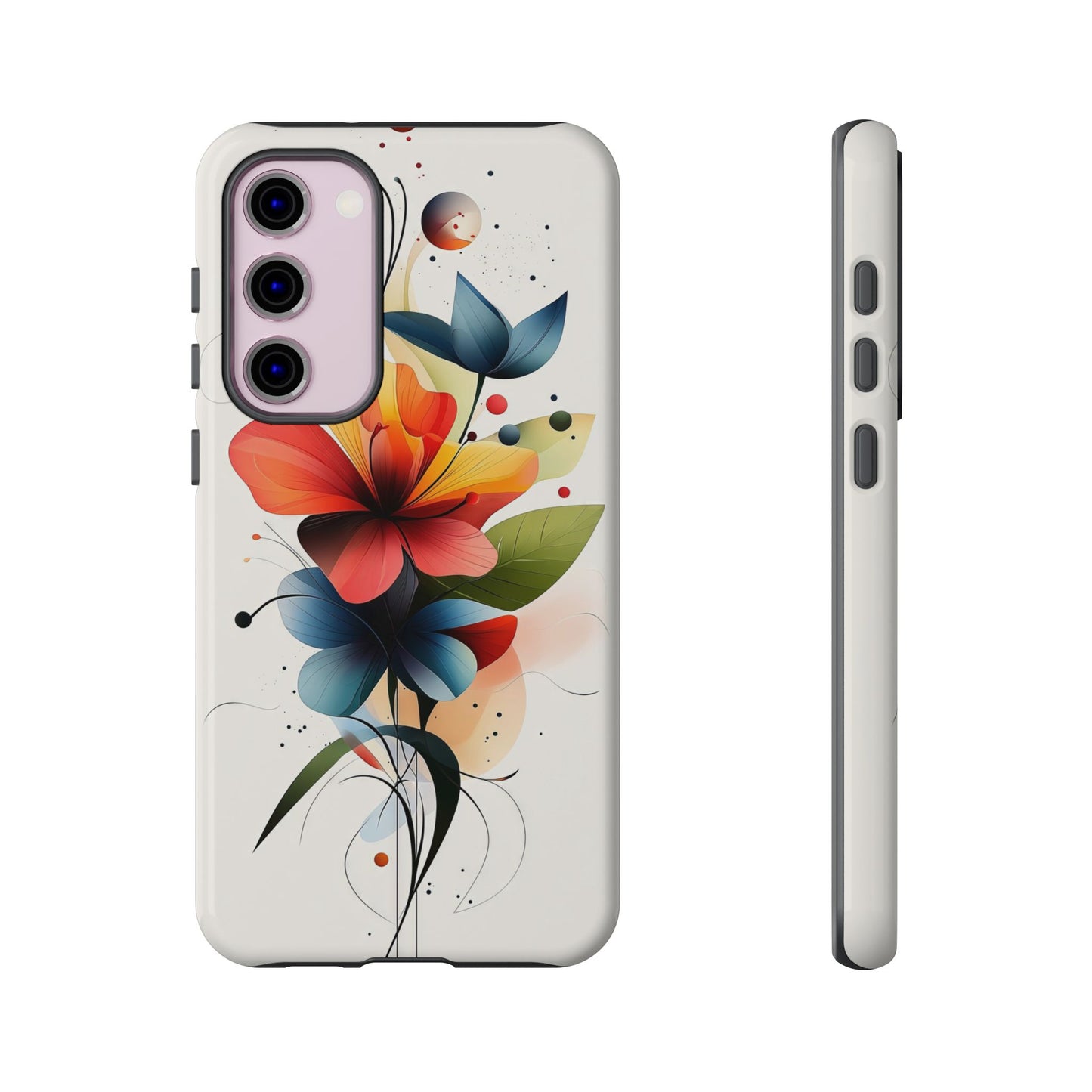 Vibrant Bloom – Modern Floral Art Phone Case for iPhone, Pixel & Samsung