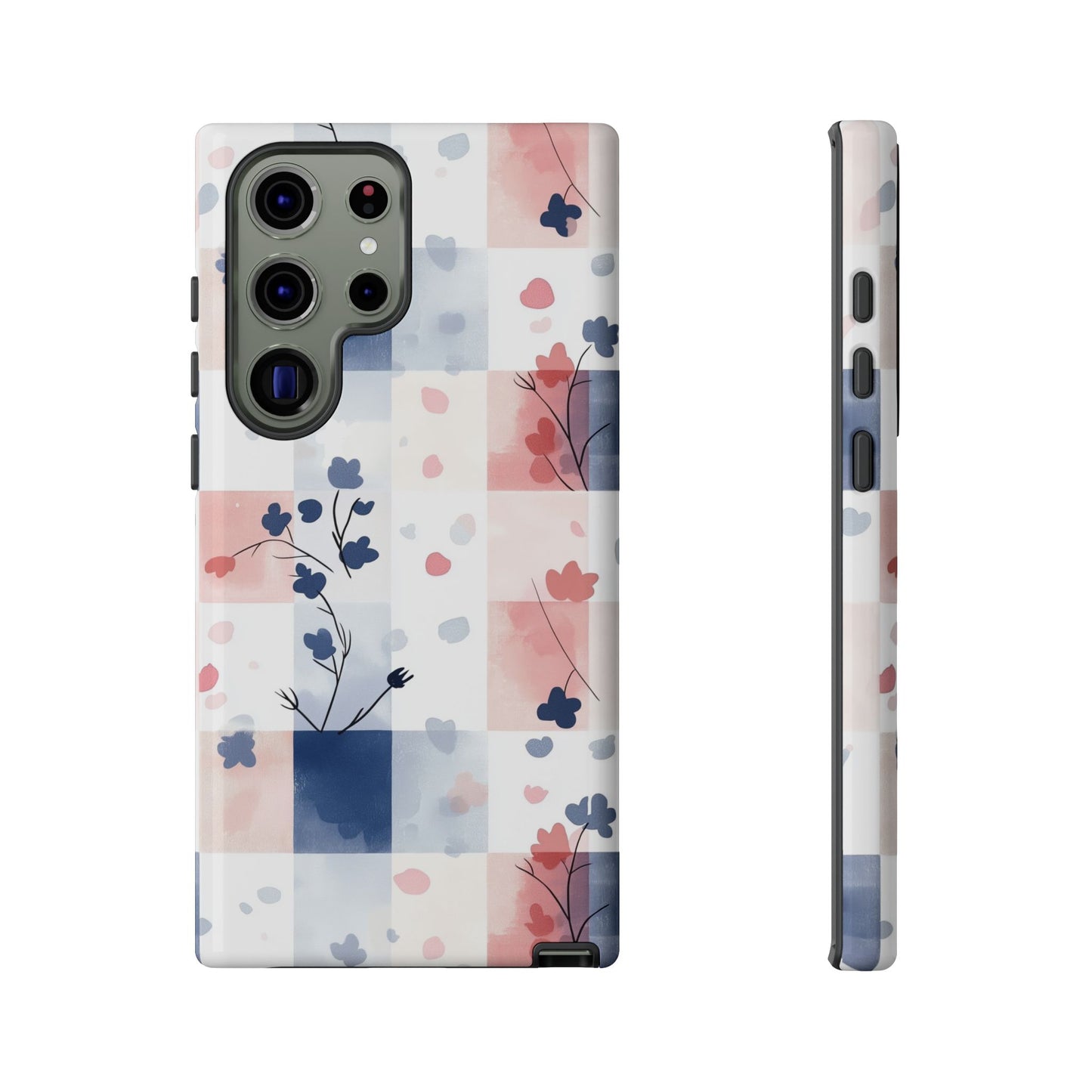 Kawaii Gingham Pastel Phone Case for iPhone, Samsung, Google Pixel