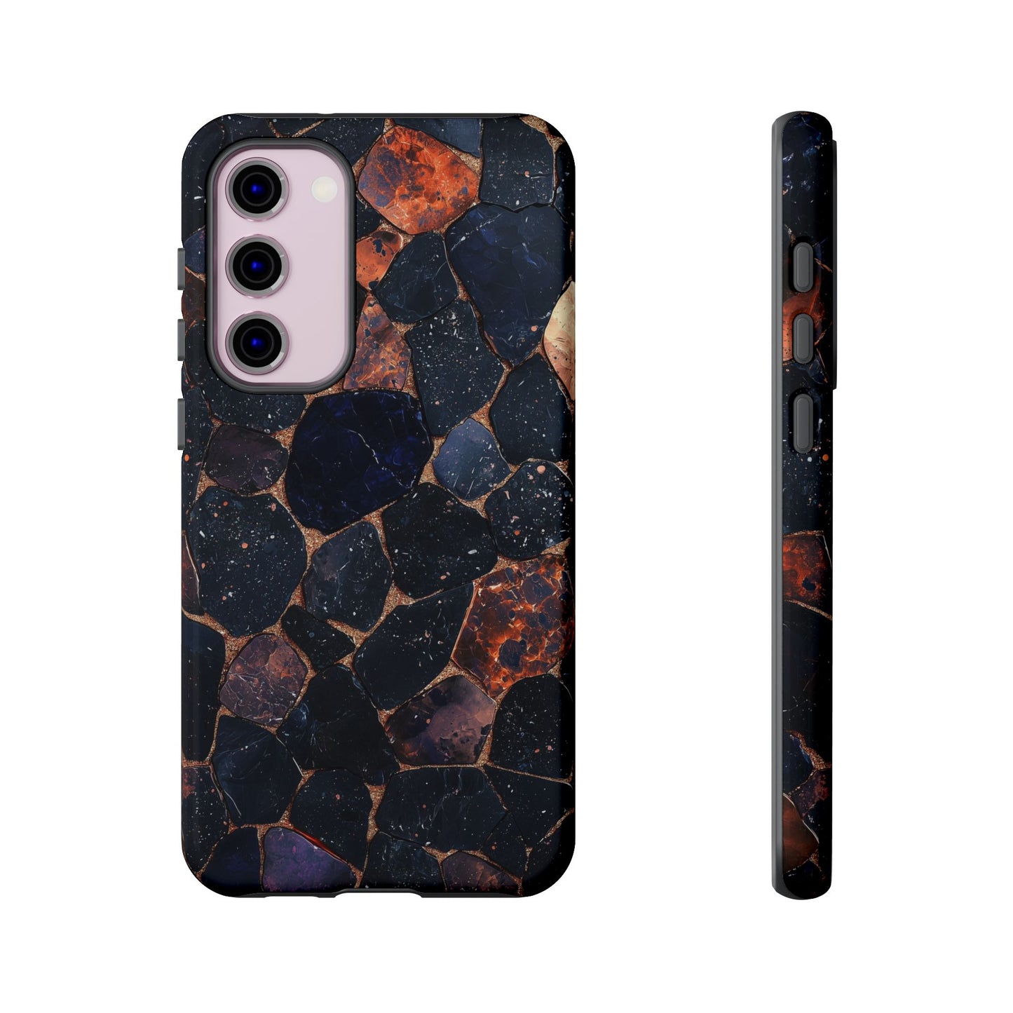Dark Midnight Terrazzo Phone Case for iPhone, Google Pixel, Samsung