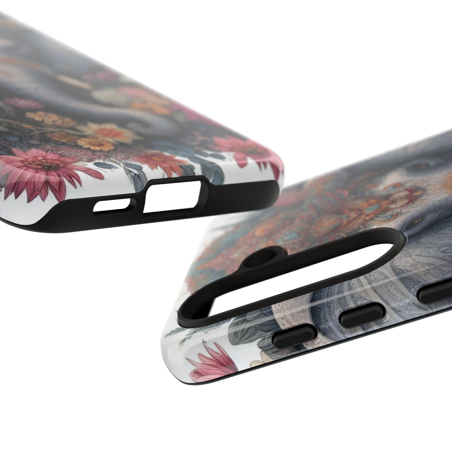 Regal Ornate Elephant Mobile Cover – Majestic Bohemian Art