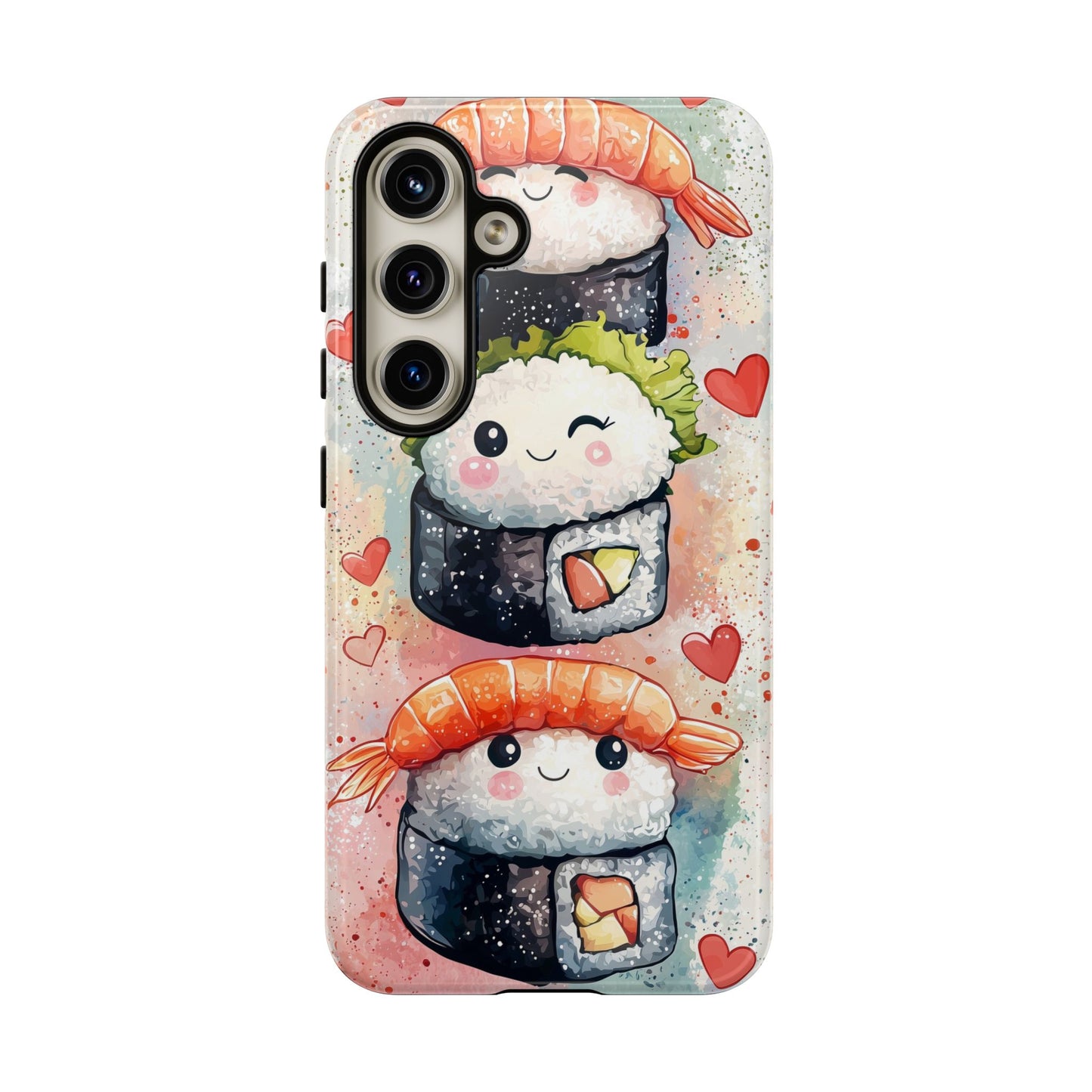 Sweet Sushi Trio - Anime Phone Case Cover for iPhone, Samsung, Google Pixel