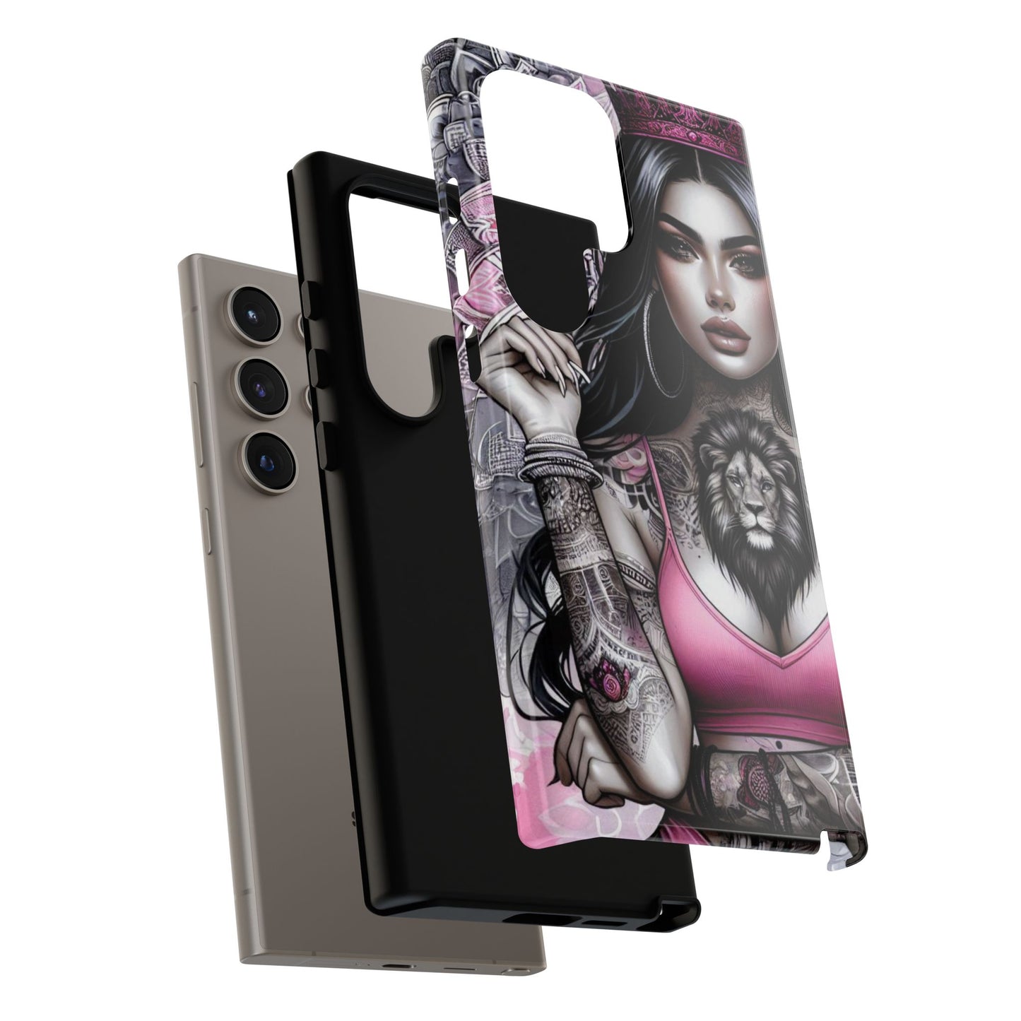 Queen of the Jungle – Regal Tattooed Goddess Mobile Cover