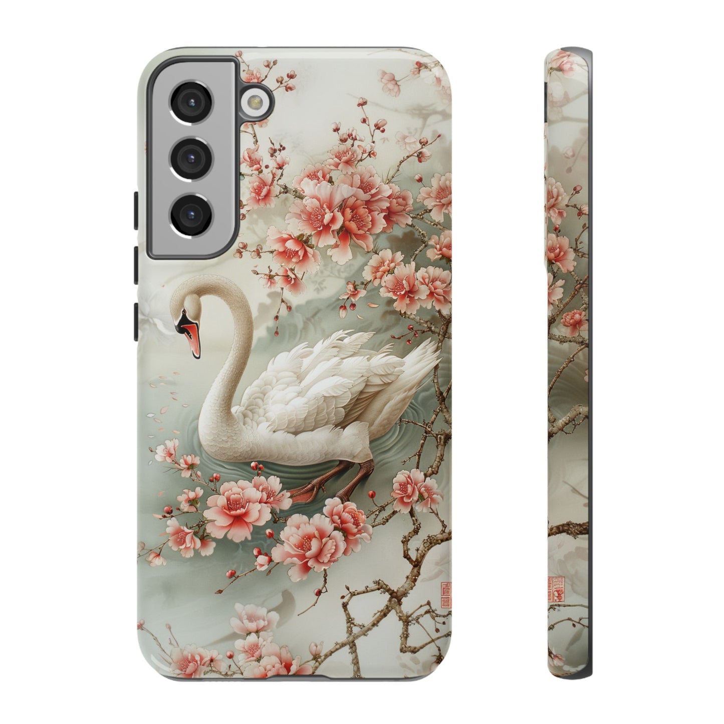 Floral Swan Phone Case β Bird Phone Case, Elegant & Protective for iPhone, Samsung & Google Pixel
