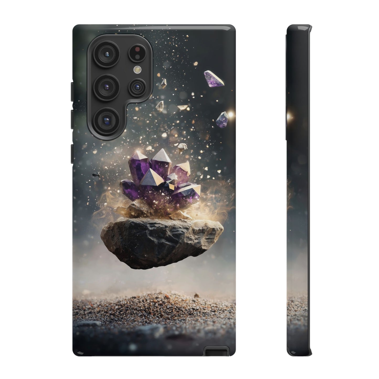Mystic Amethyst Stones Phone Case for iPhone, Samsung & Google Pixel