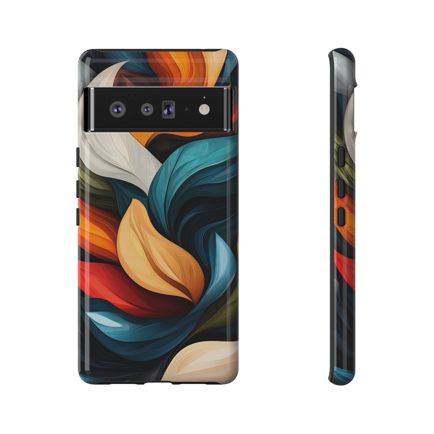 Floral Flow Abstract Phone Case – Nature-Inspired Design for iPhone, Google Pixel & Samsung