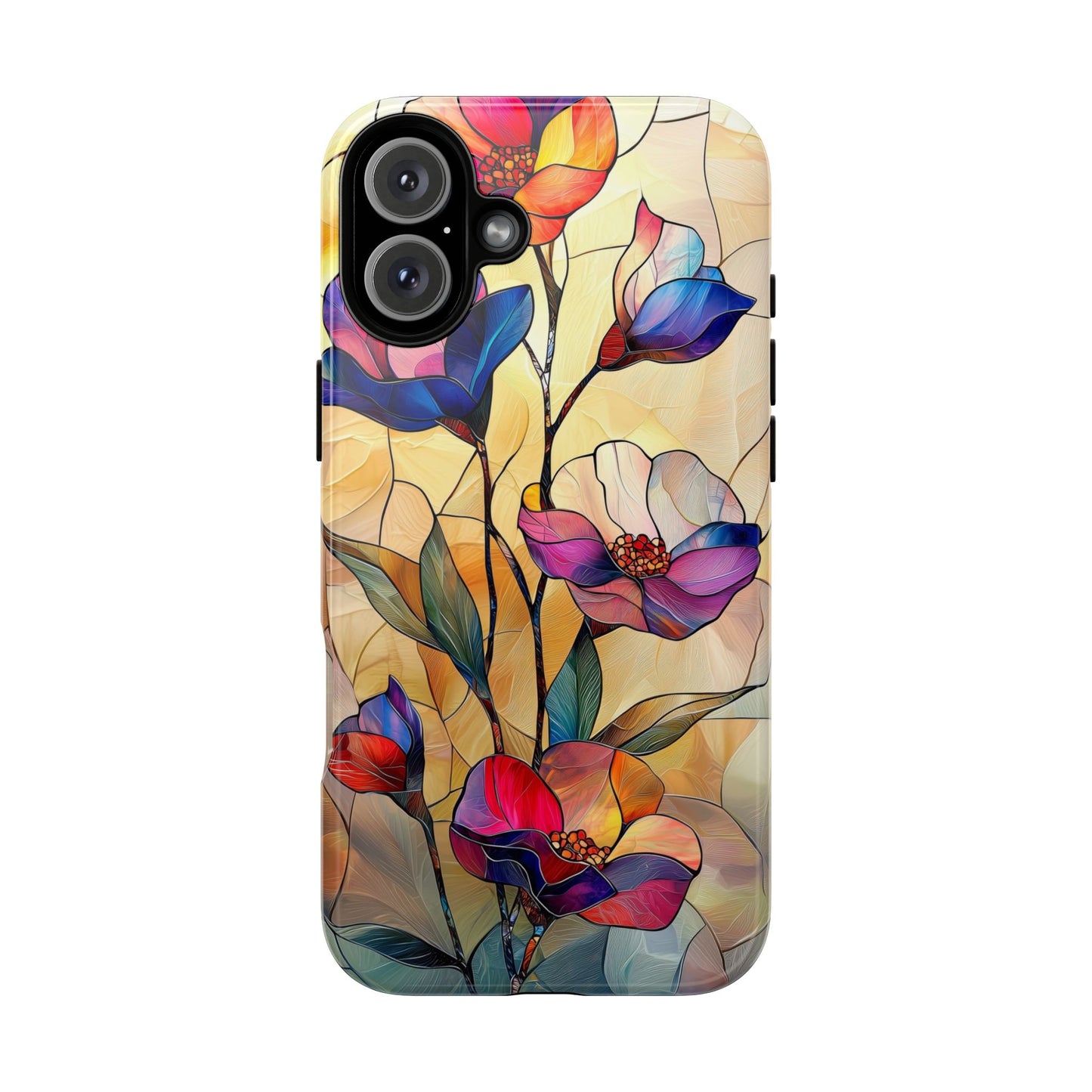 Pastel Garden – Dreamlike Stained Glass Phone Case for iPhone, Samsung & Pixel