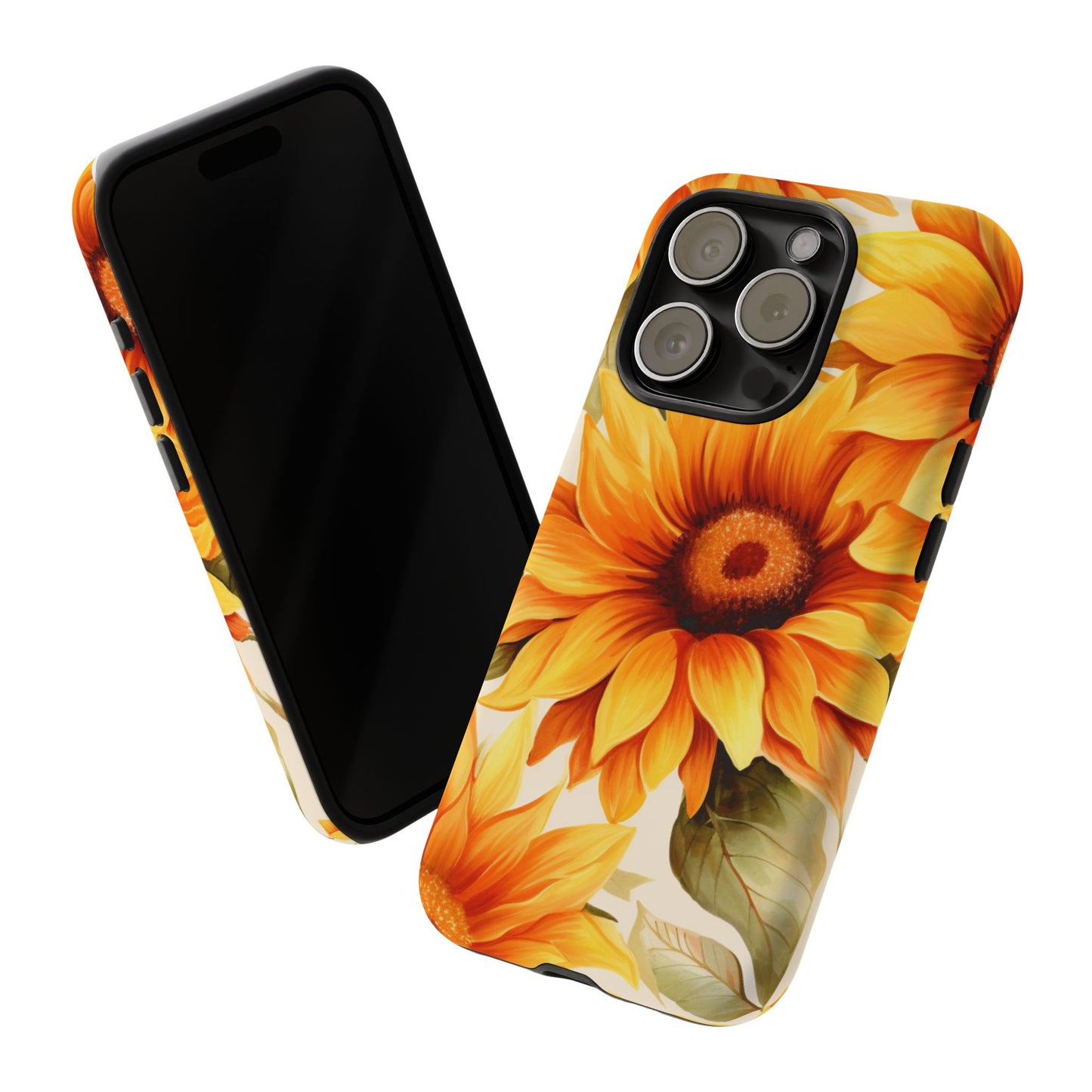 Golden Sunflower Glow Mobile Case – Radiant & Elegant