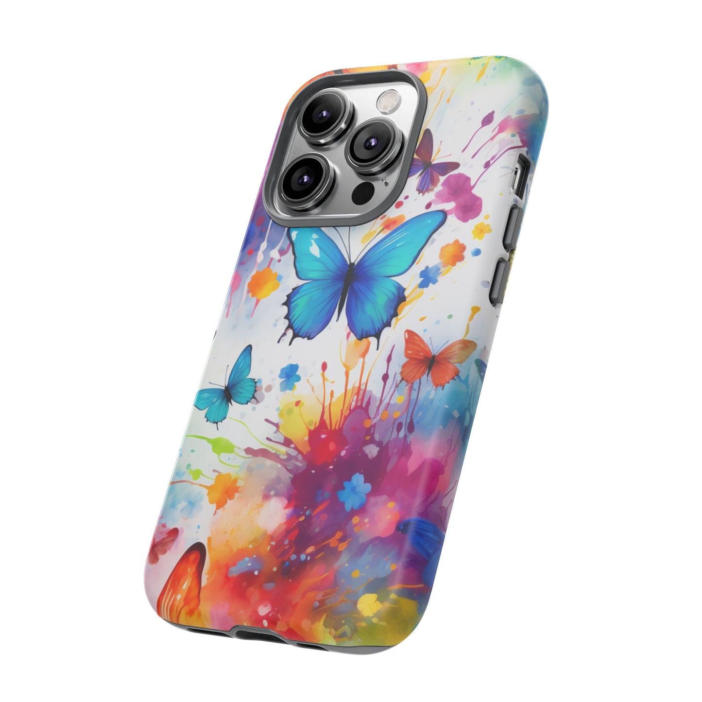 Vibrant Watercolor Butterfly Mobile Case