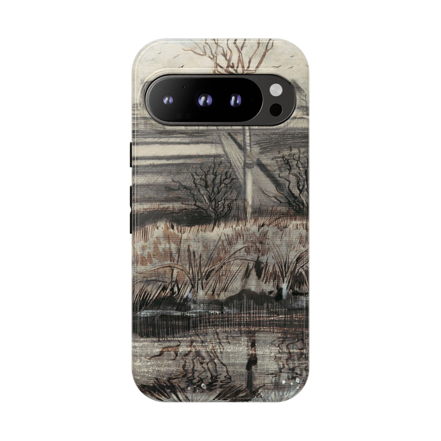 Vincent Van Gogh Lake Painting Phone Case - iPhone, Samsung, Google Pixel - Artistic Impressionist Cover