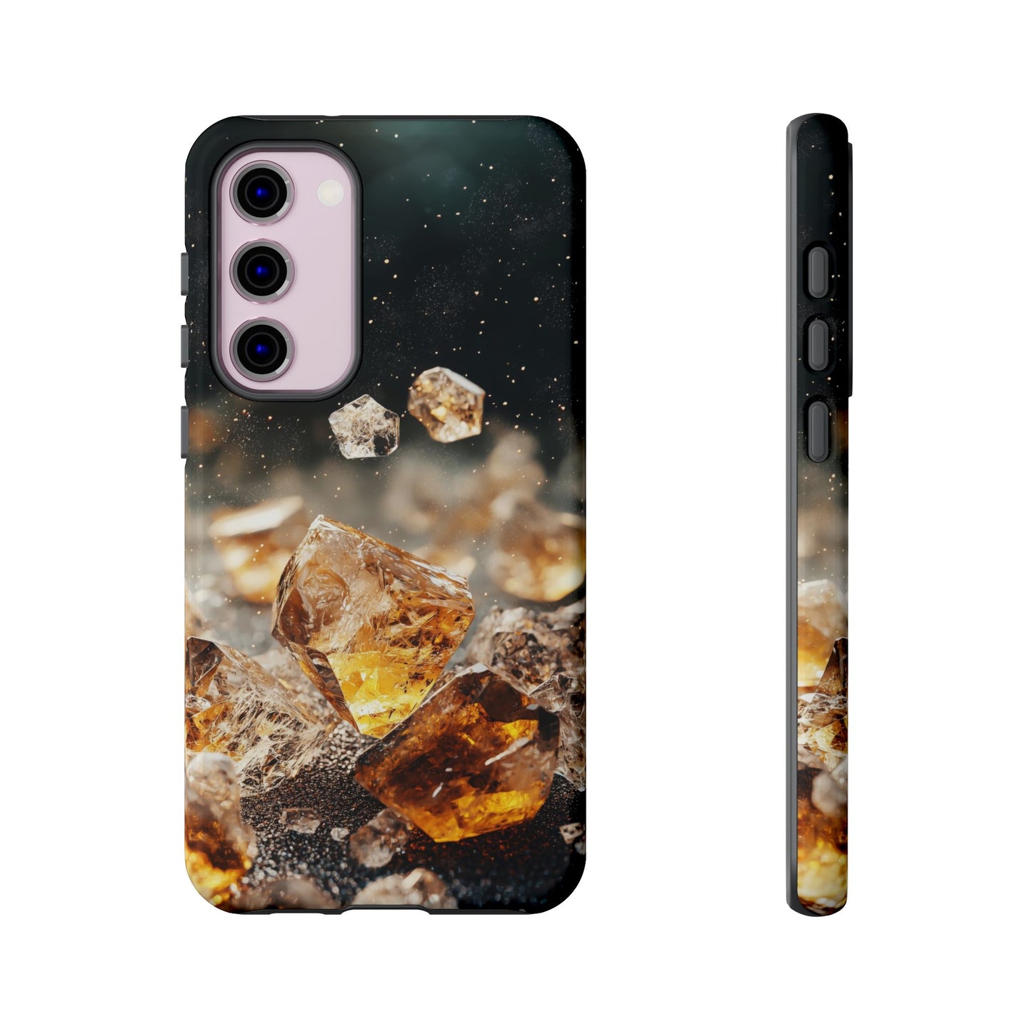 Golden Ember Crystal Phone Case for iPhone, Samsung & Google Pixel