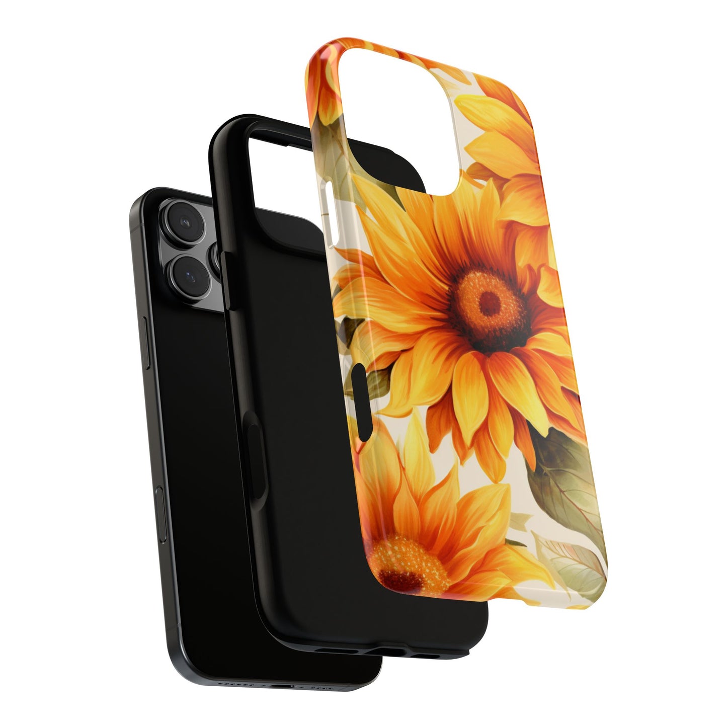Golden Sunflower Glow Mobile Case – Radiant & Elegant