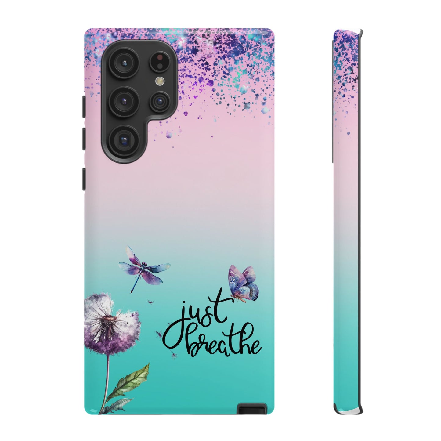 Just Breathe Phone Case - Aesthetic Minimalist Cover for iPhone, Samsung & Google Pixel