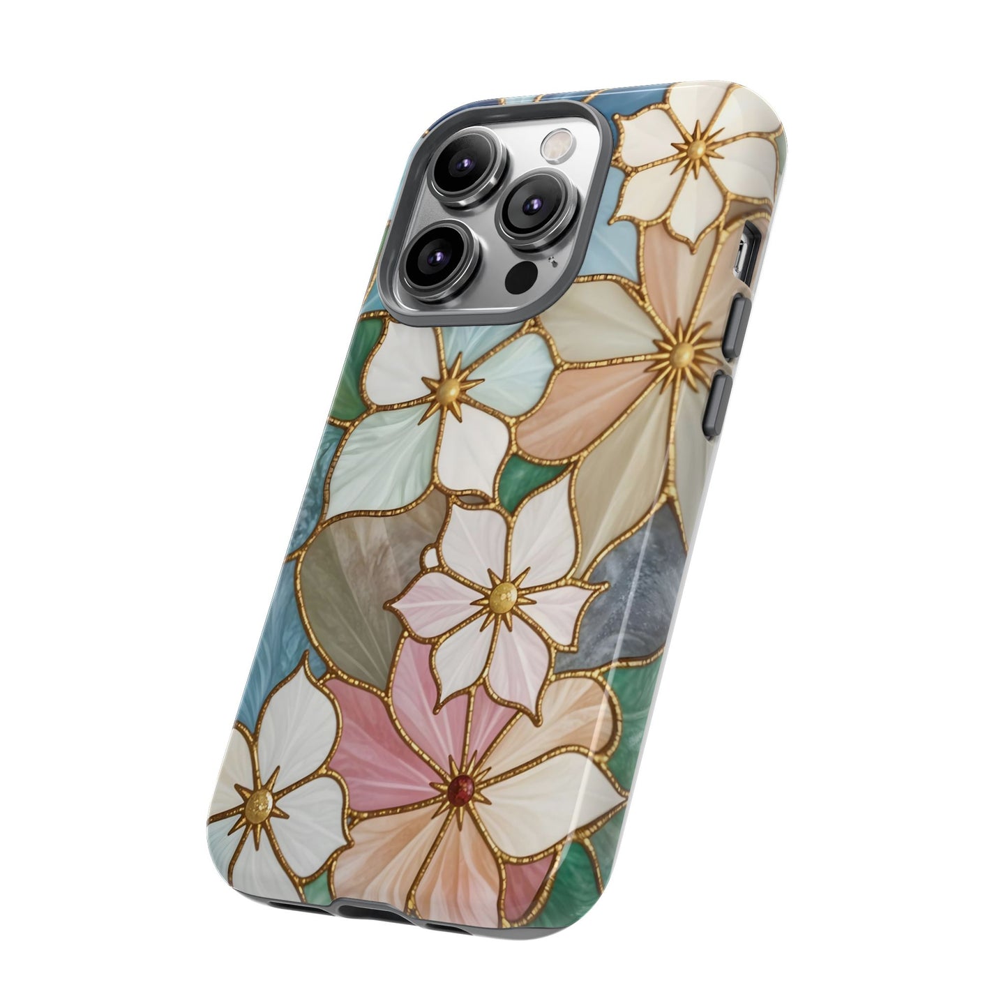 Floral Symphony: Stained Glass Elegance