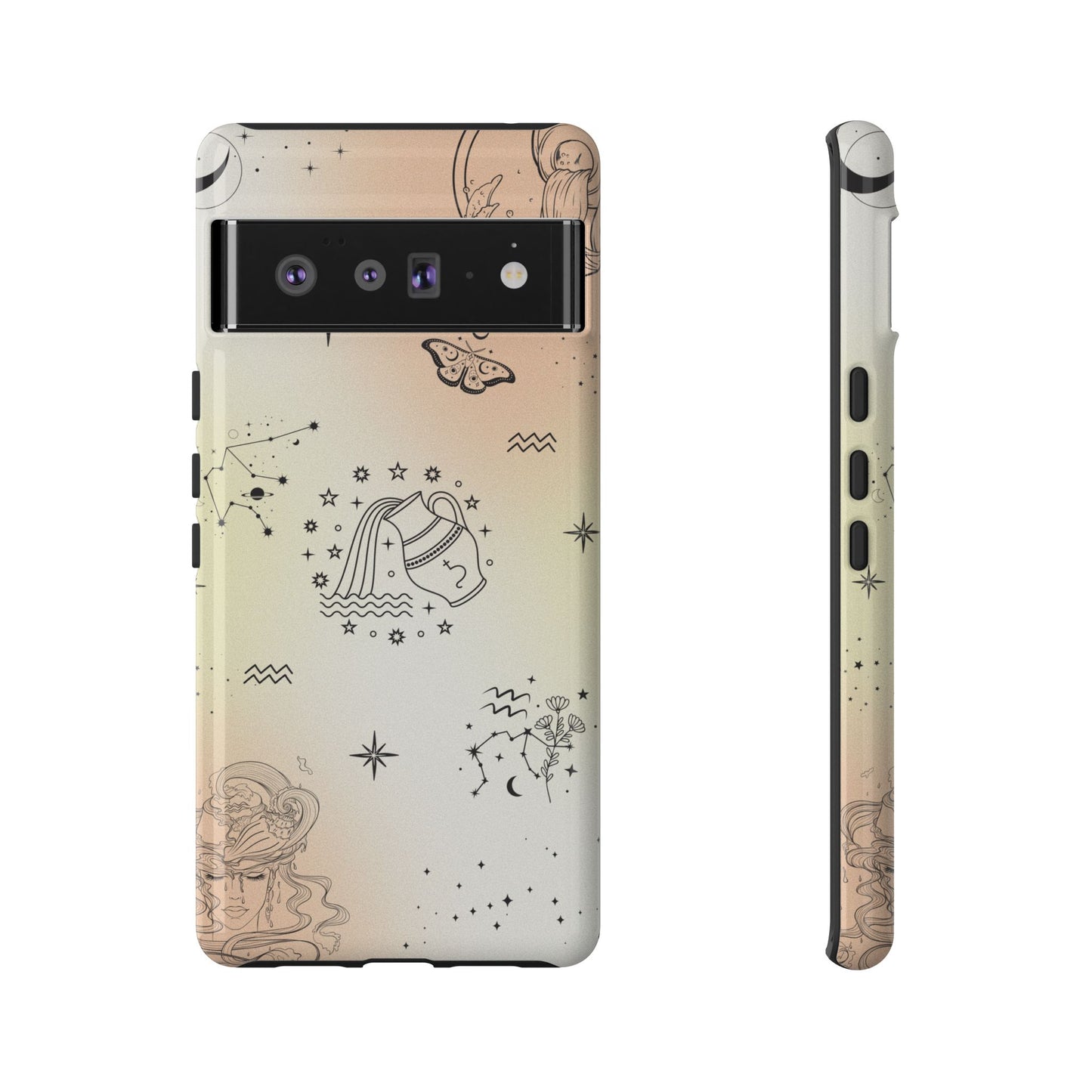 Aquarius Zodiac Sign Phone Case β Futuristic & Unique Design for iPhone, Samsung & Google Pixel