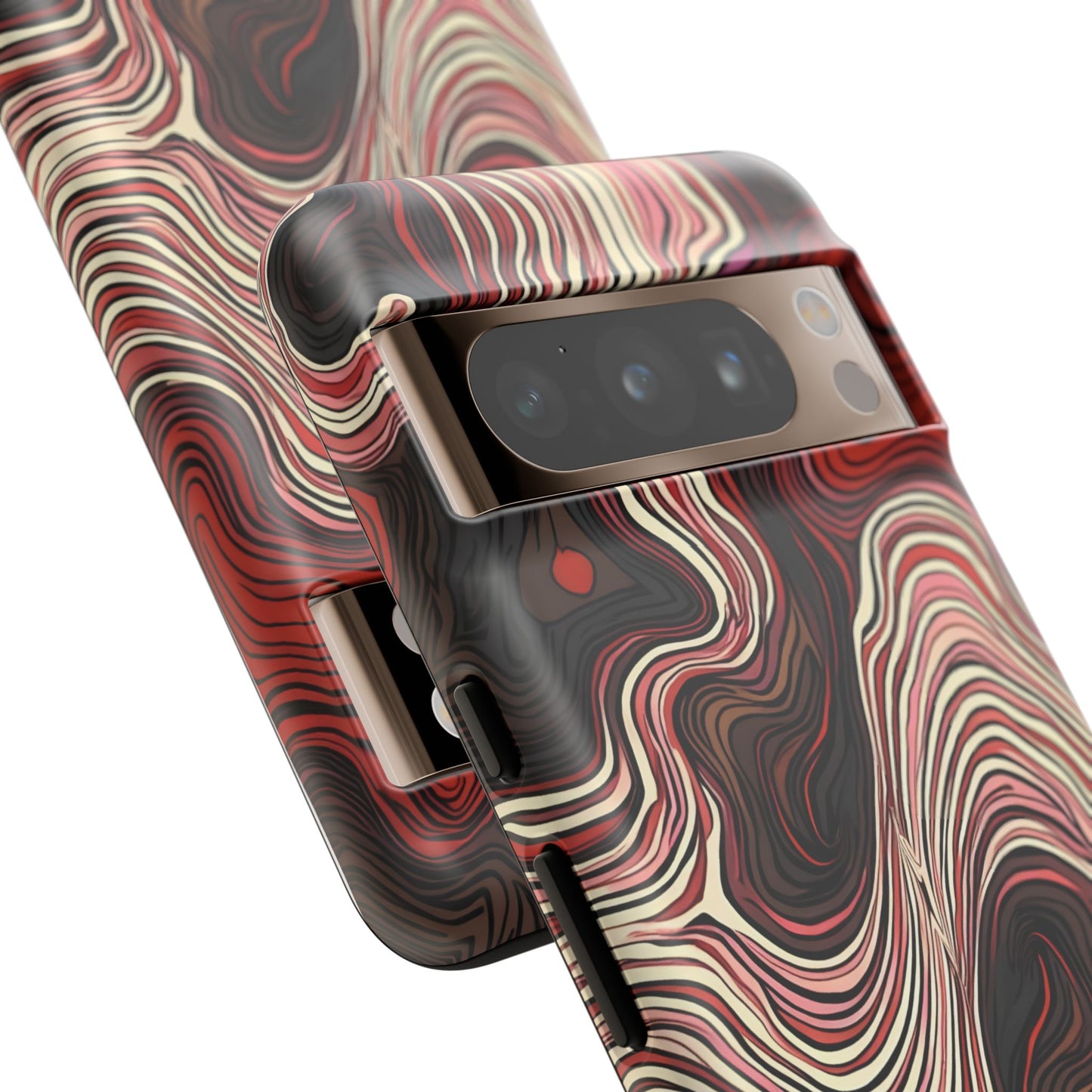 Abstract wavy illusion with swirling lines | Pattern Design