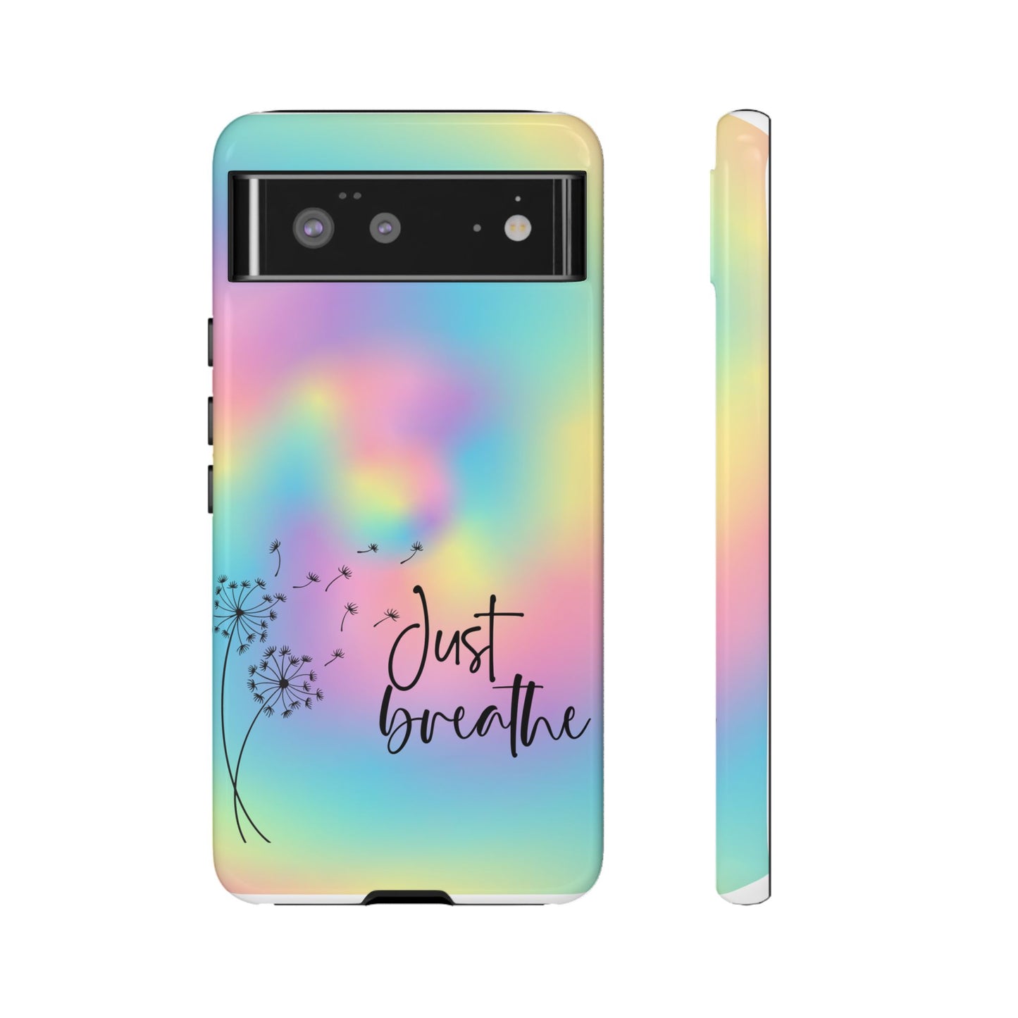 Just Breathe Phone Case - Aesthetic Minimalist Cover for iPhone, Samsung & Google Pixel