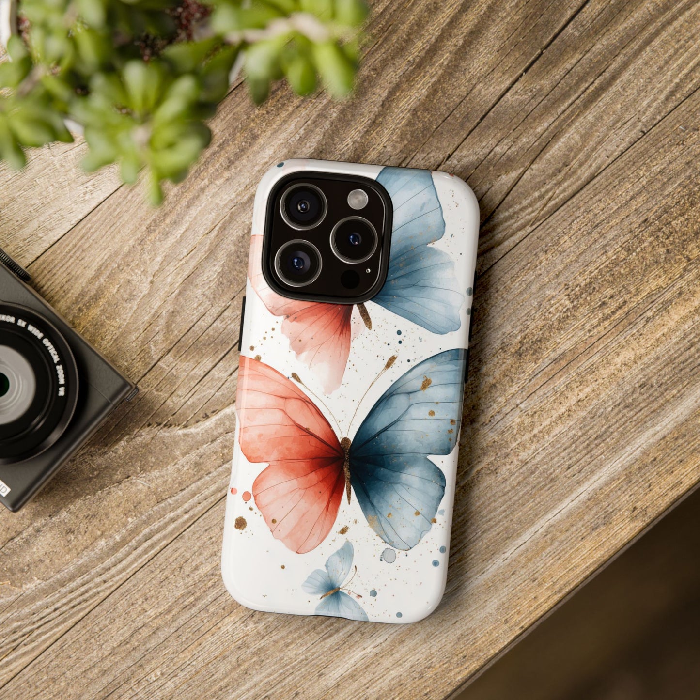 Golden Wings" – Elegant Butterfly Art Case for iPhone, google Pixel & Samsung