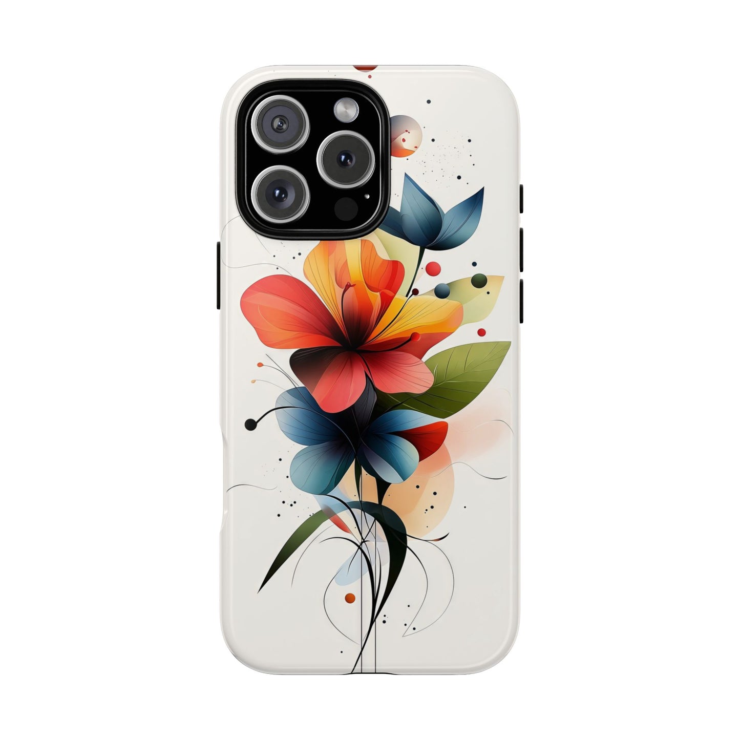 Vibrant Bloom – Modern Floral Art Phone Case for iPhone, Pixel & Samsung