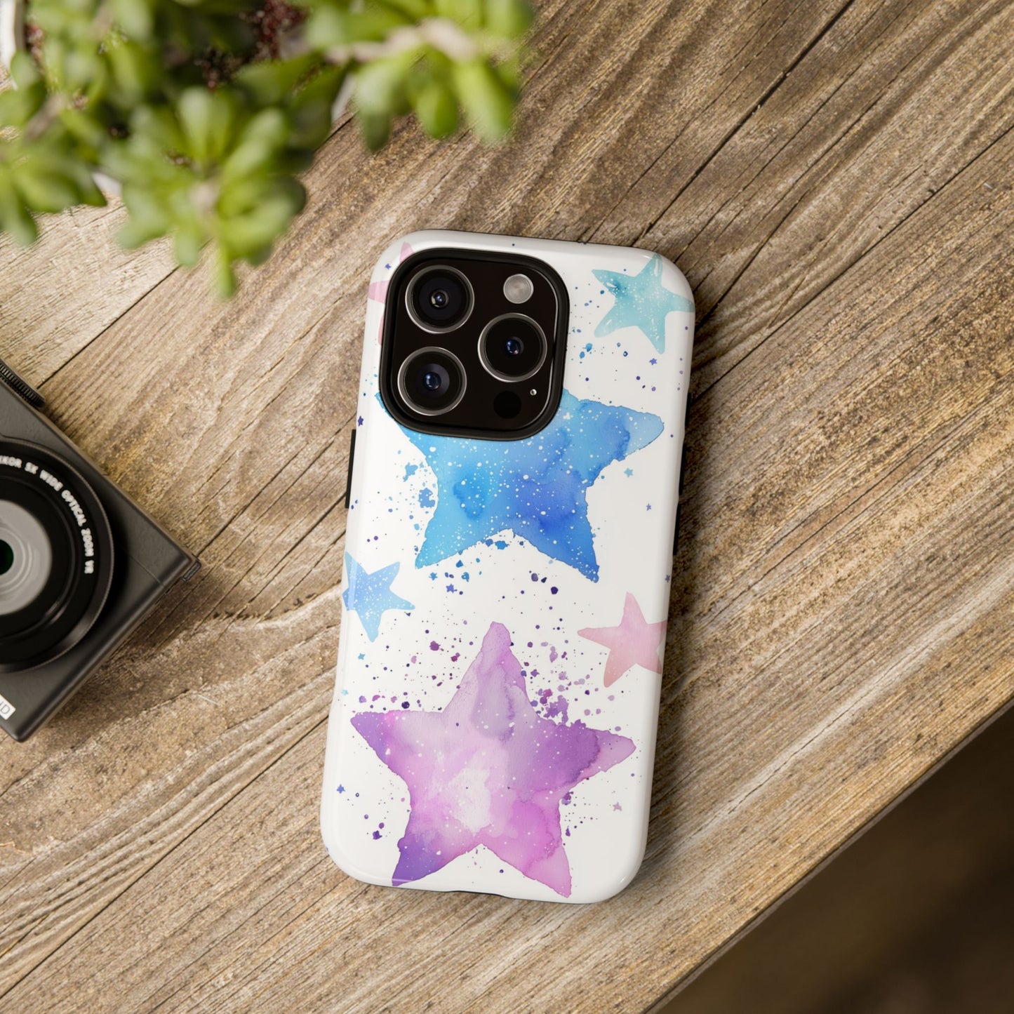 Stardust Whimsy Watercolor Phone Case for iPhone, google Pixel & Samsung