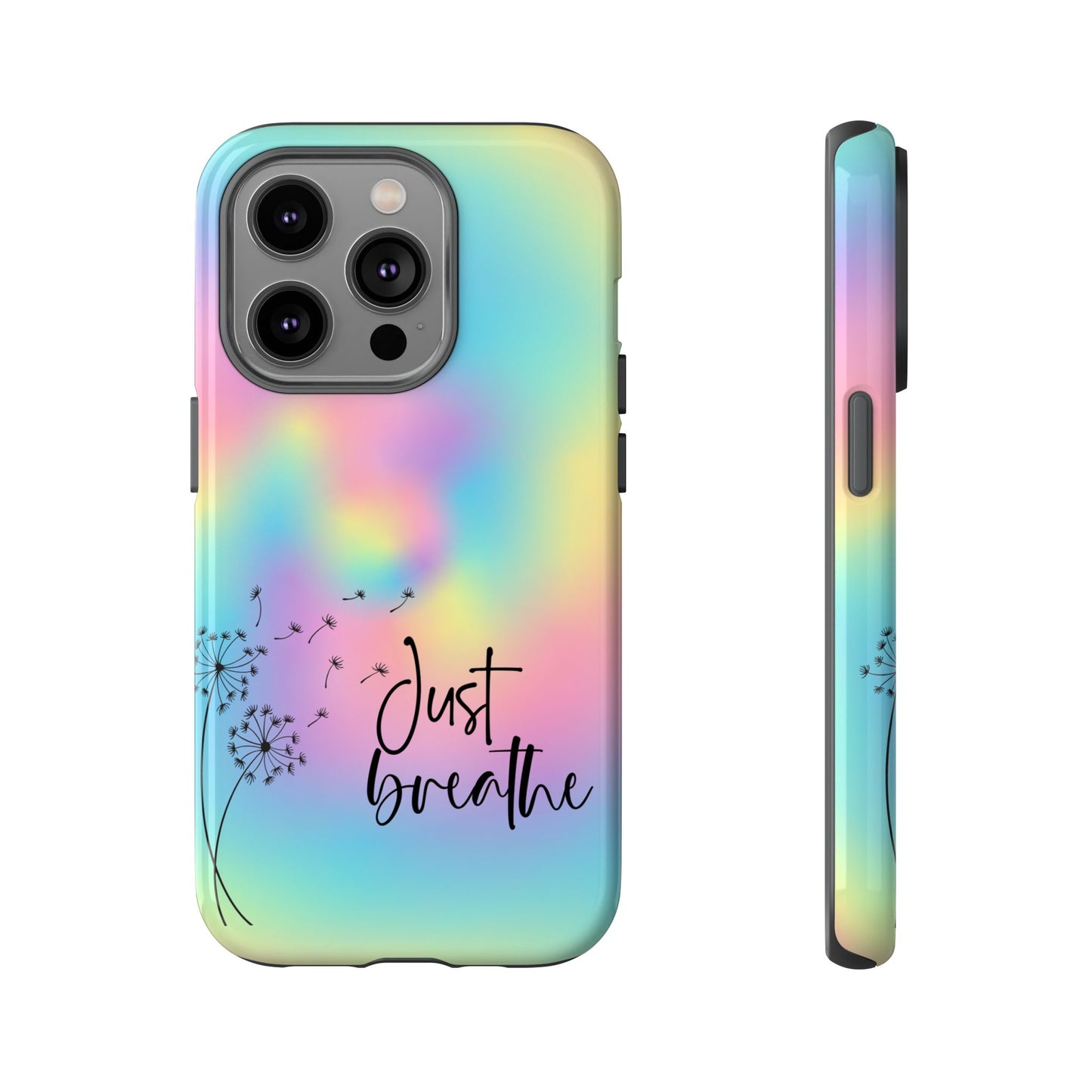 Just Breathe Phone Case - Aesthetic Minimalist Cover for iPhone, Samsung & Google Pixel