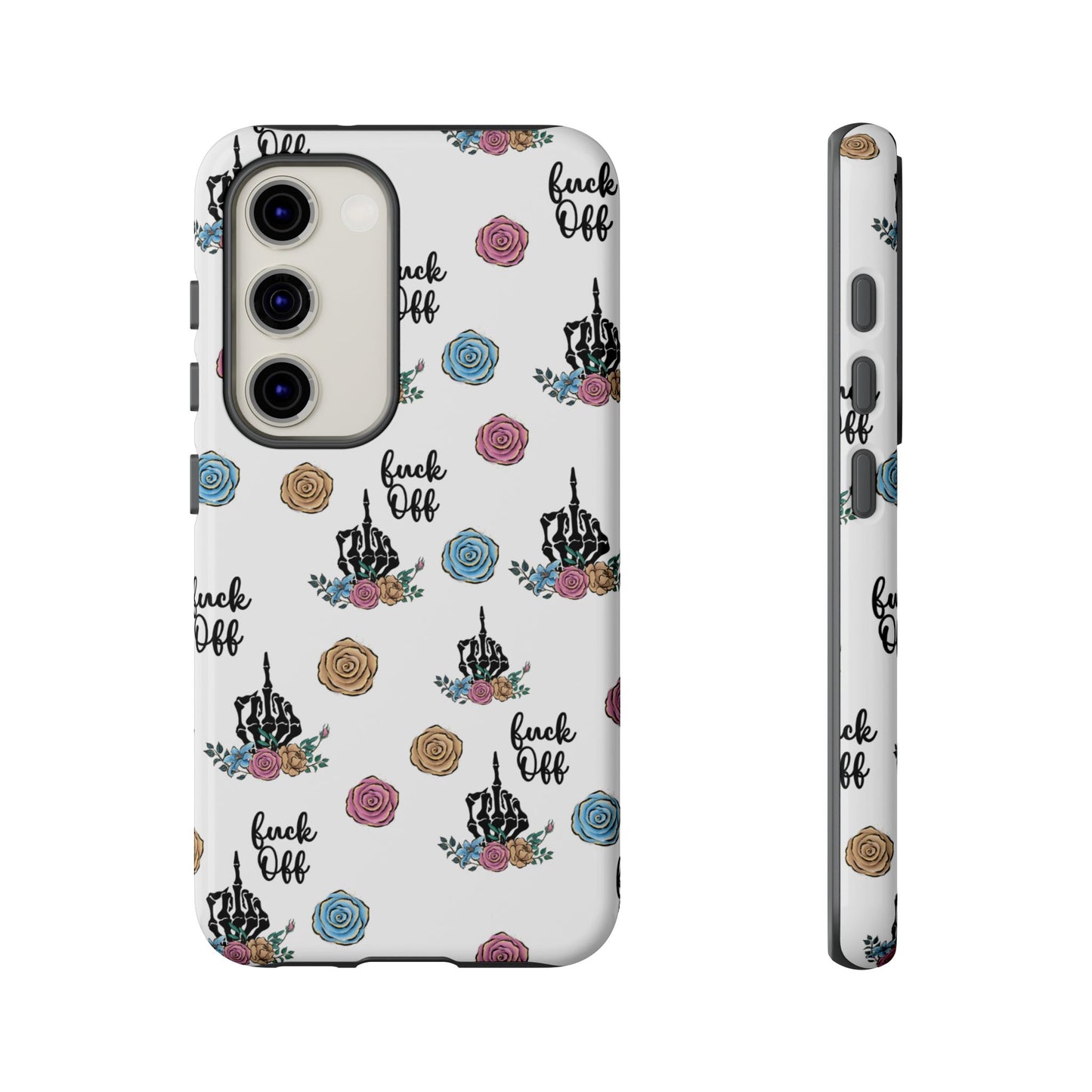 Skeleton Hand Middle Finger Phone Case β Badass Gothic Cover for iPhone, Samsung & Google Pixel