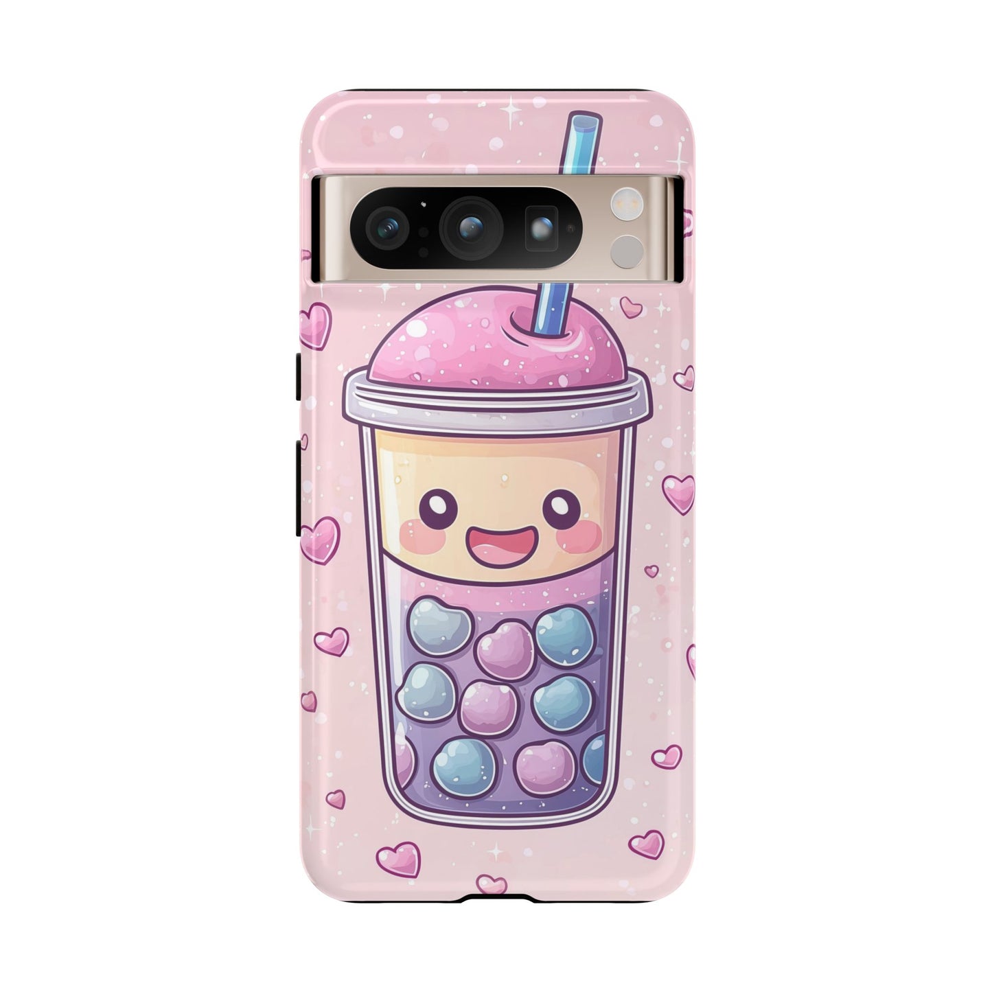 Sweet Bubble Tea Love Phone Case for iPhone, Samsung, Google Pixel